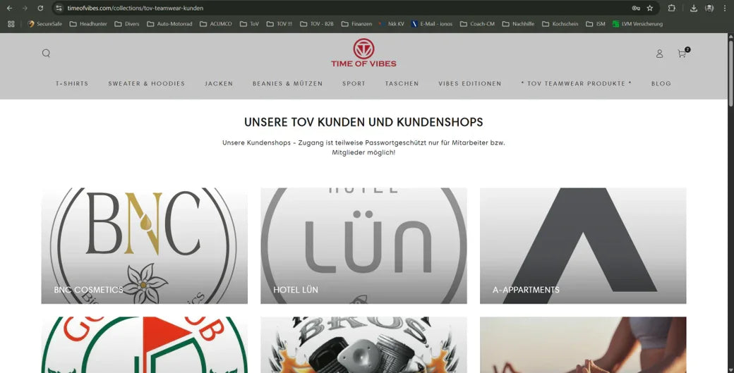 Teamwear Shop in Shop - ganz einfach - Time Of Vibes
