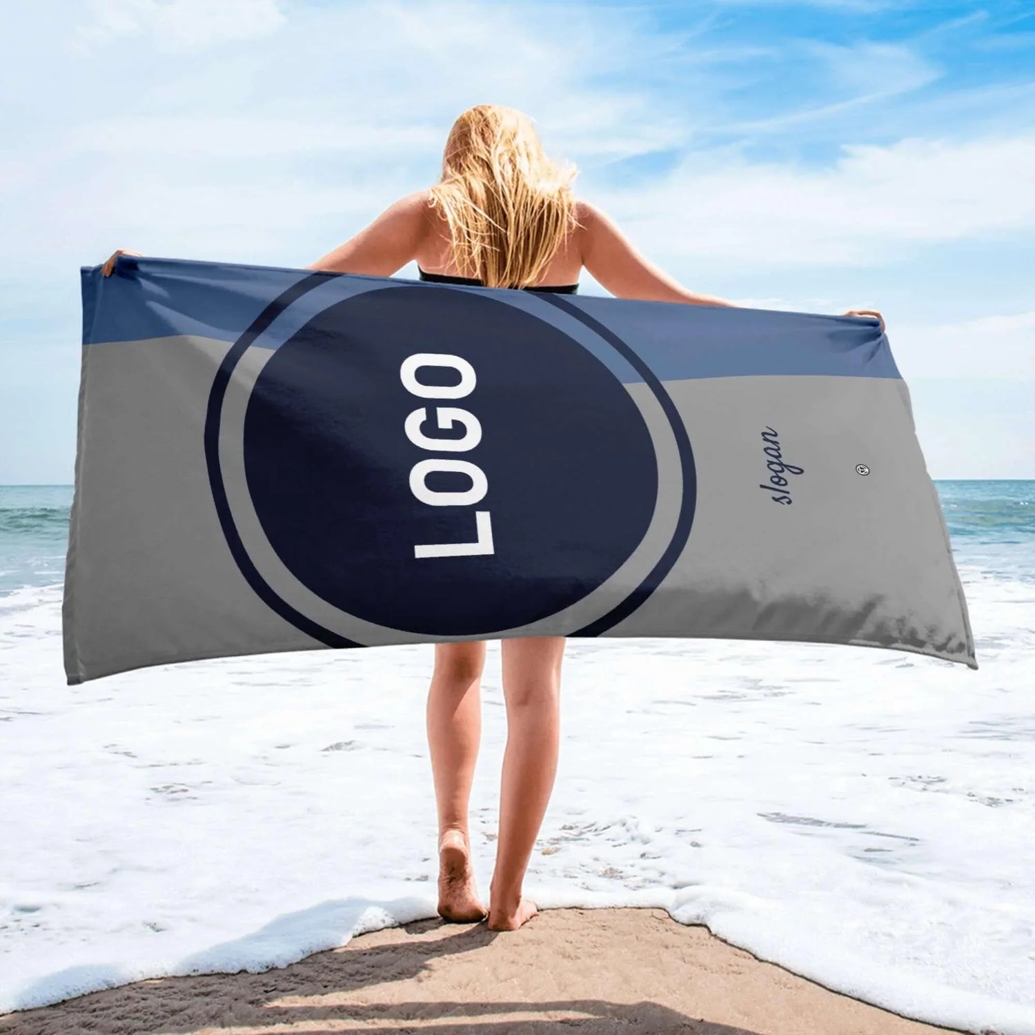 Großes TOV Strandtuch bedrucken - Dein Sommer, dein Style - Time Of Vibes