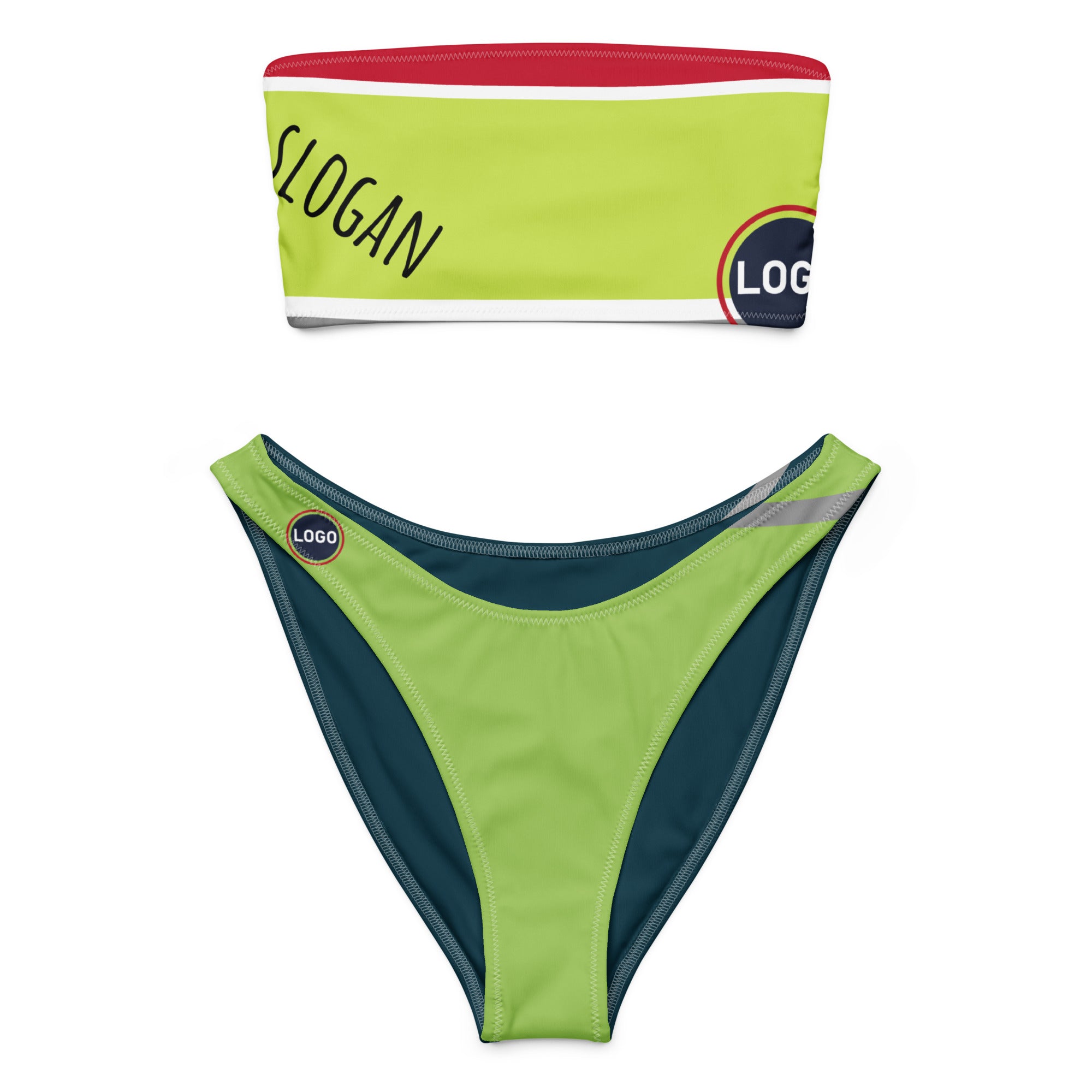 TOV Bandeau Bikini - Komplett individualisieren und bedrucken - Time Of Vibes