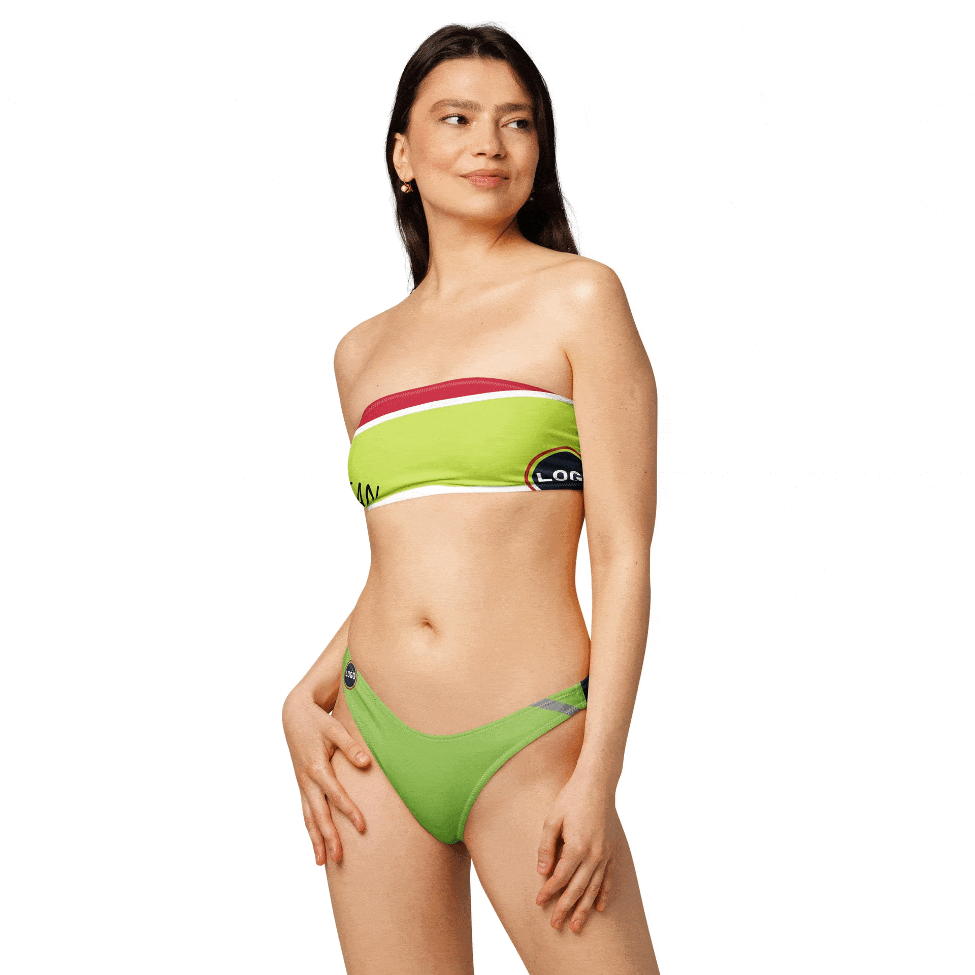 TOV Bandeau Bikini - Komplett individualisieren und bedrucken - Time Of Vibes
