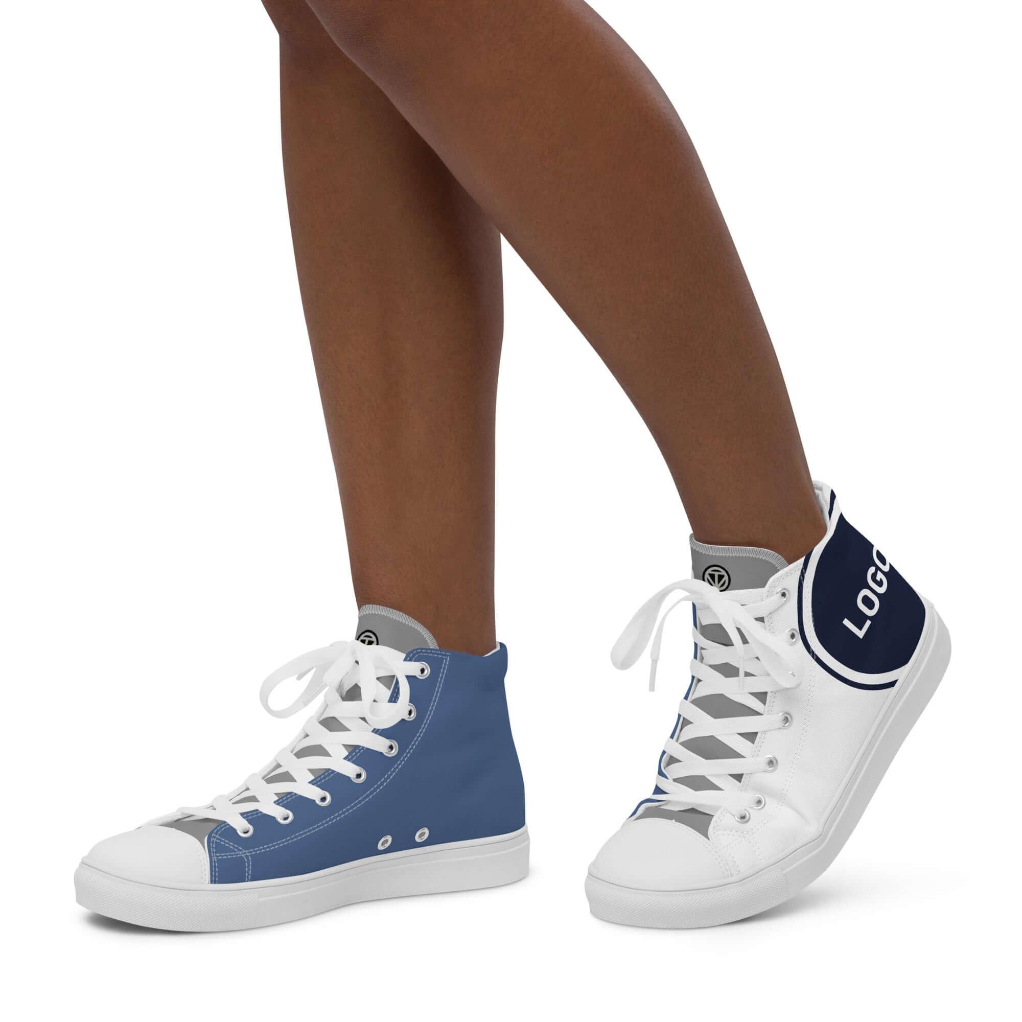 TOV High Sneaker Damen - Komplett bedrucken und individualisieren - Model - Time Of Vibes