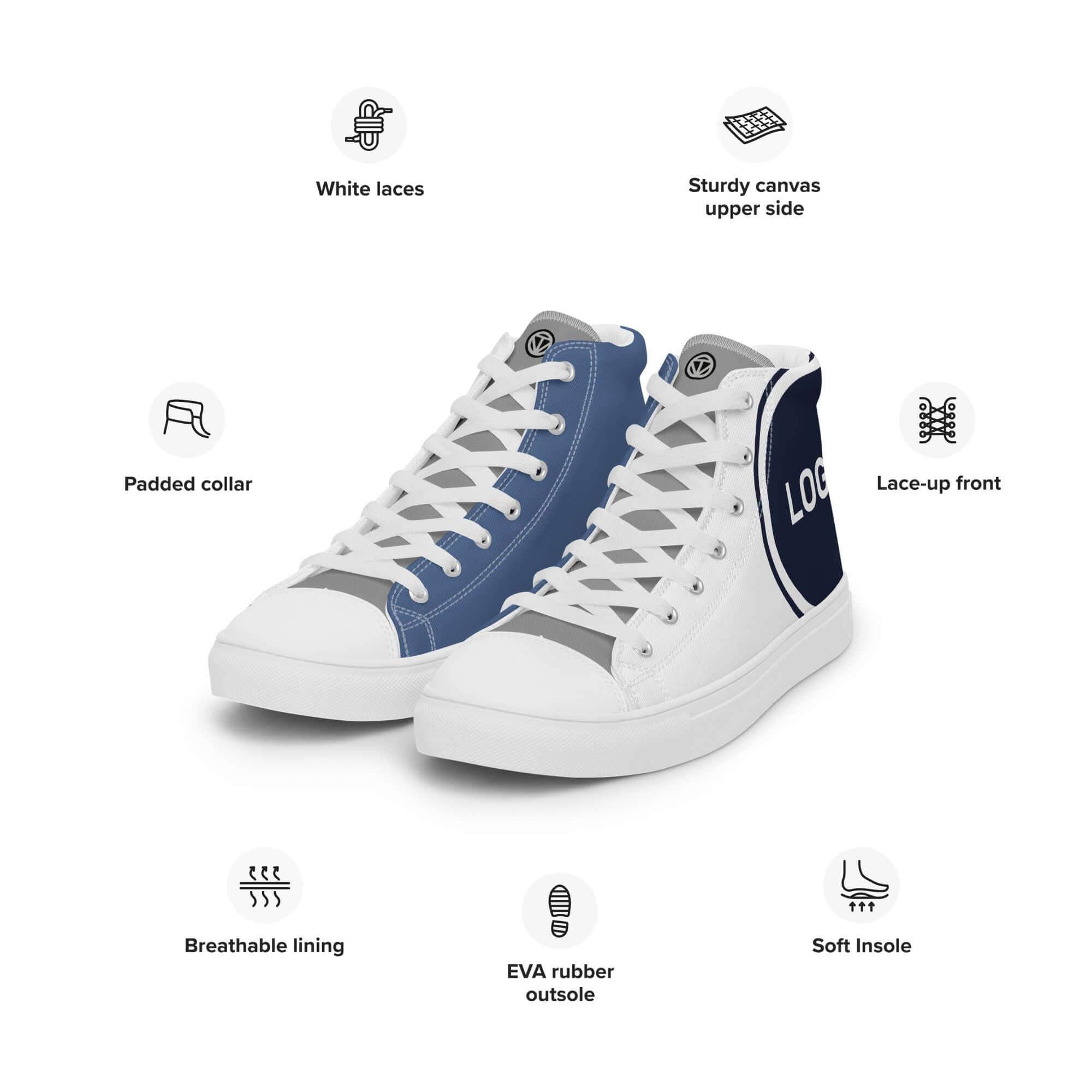 TOV High Sneaker Damen - Komplett bedrucken und individualisieren - Features - Time Of Vibes