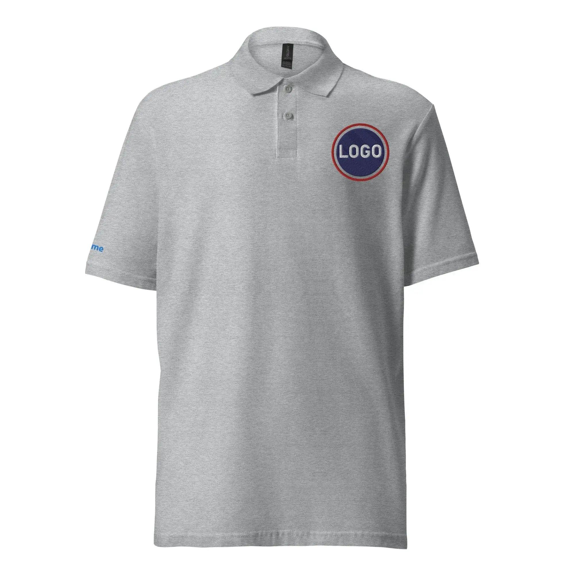 TOV Polo Shirt bedrucken - besticken Herren - Hellgrau - Time Of Vibes
