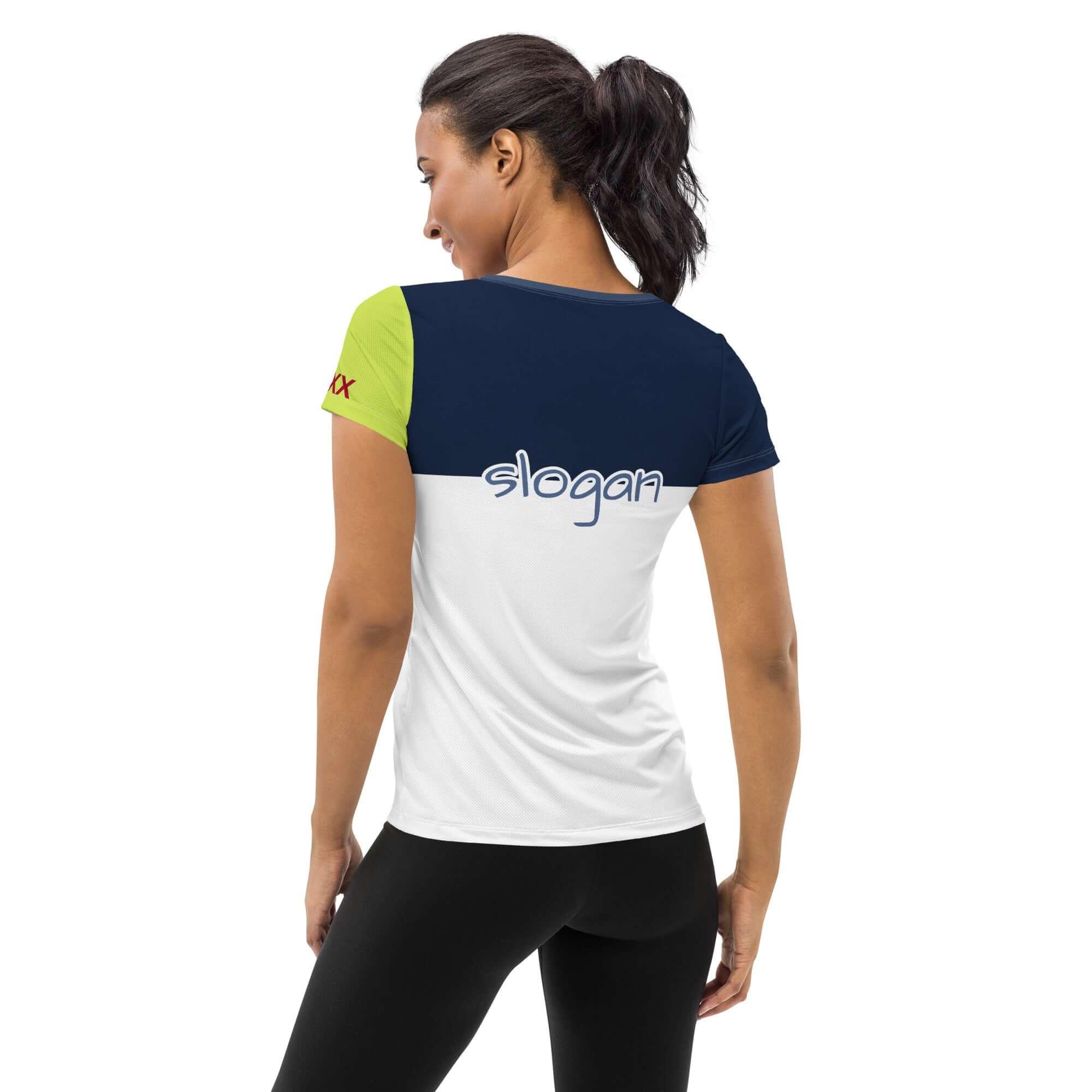 TOV Sportshirt Damen - Komplett bedrucken und individualisieren - Rückenansicht - Time Of Vibes
