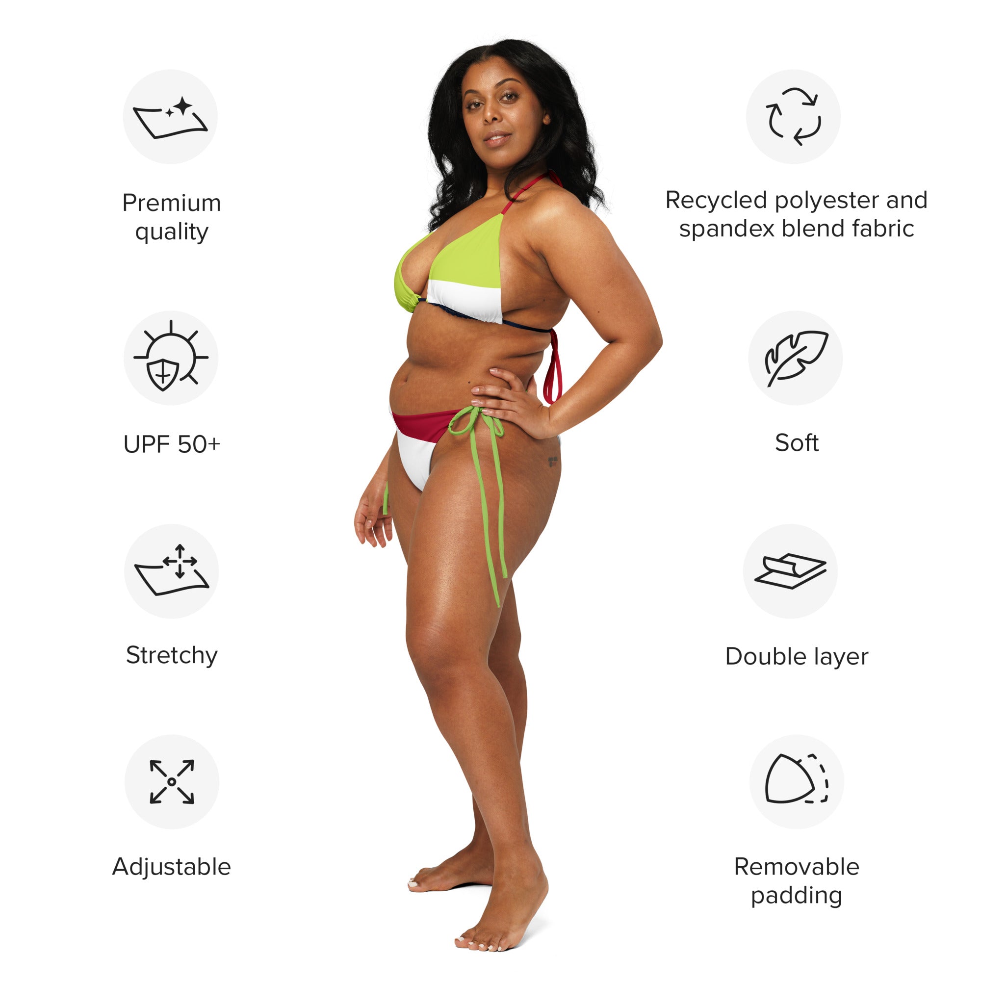 TOV String Bikini Set - Komplett individualisieren und bedrucken - Time Of Vibes
