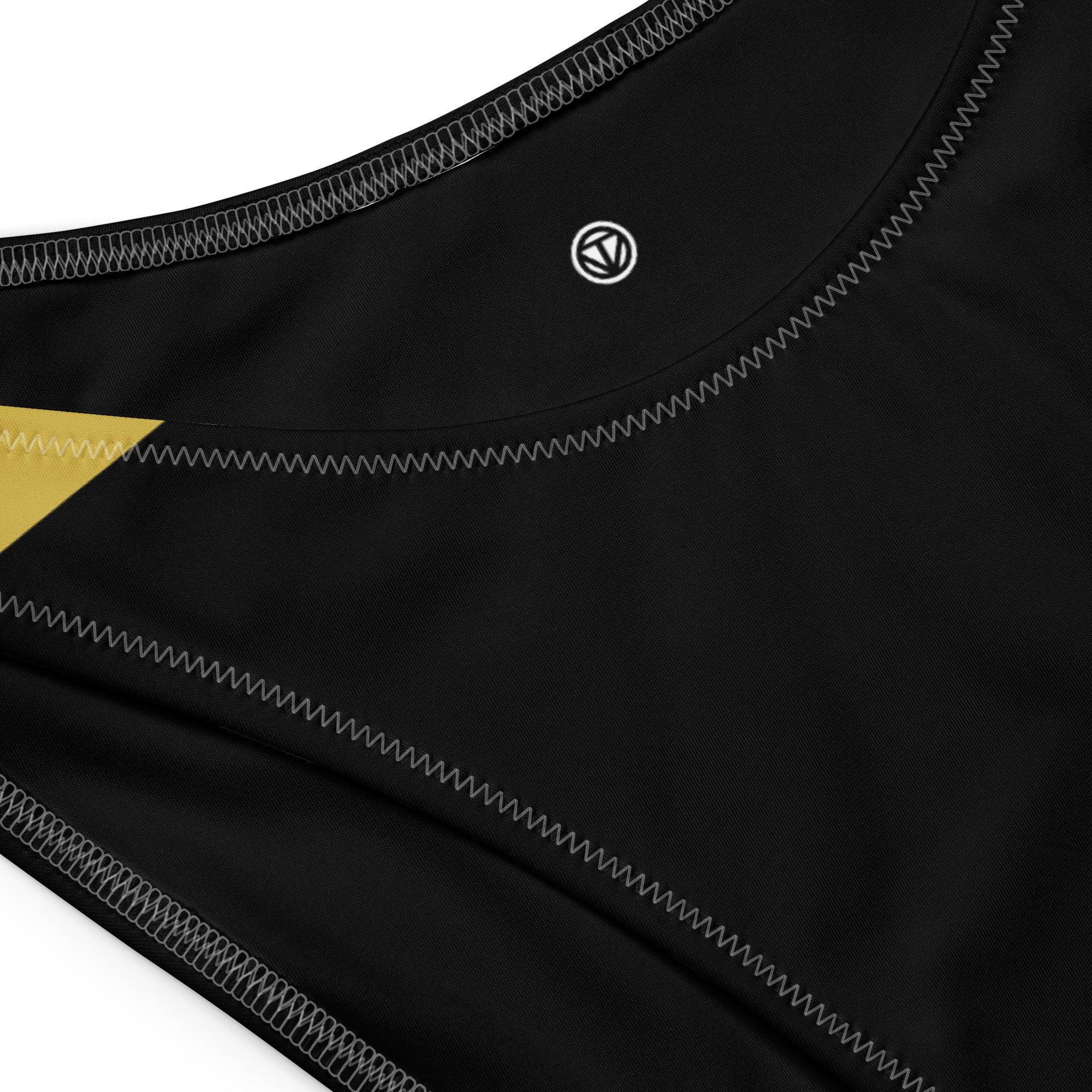 VIBES Bandeau-Bikini STRIPE (Schwarz-Gold) - Time Of Vibes