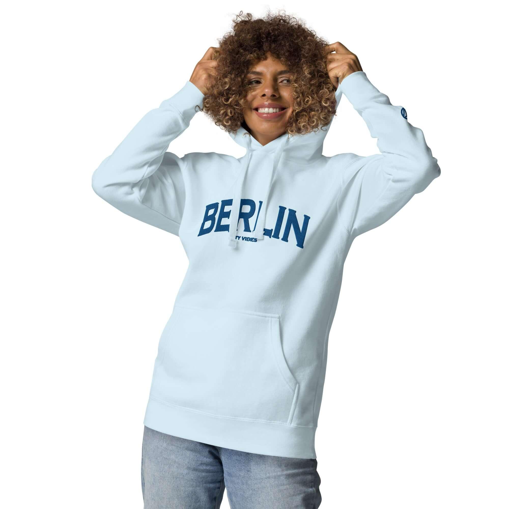 VIBES Hoodie City | BERLIN (Hellblau/Blau) * Unisex - Time Of Vibes