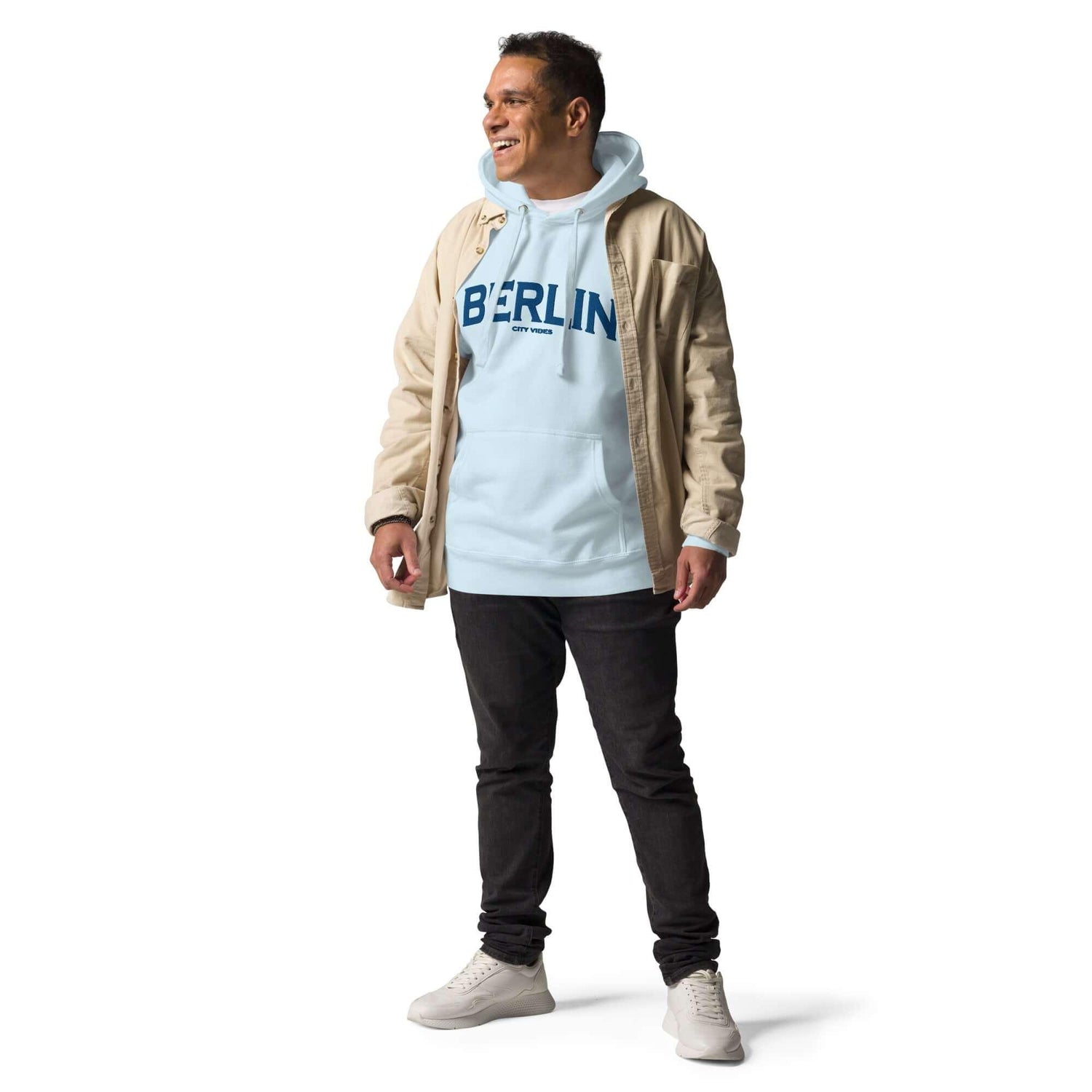 VIBES Hoodie City | BERLIN (Hellblau/Blau) * Unisex - Time Of Vibes
