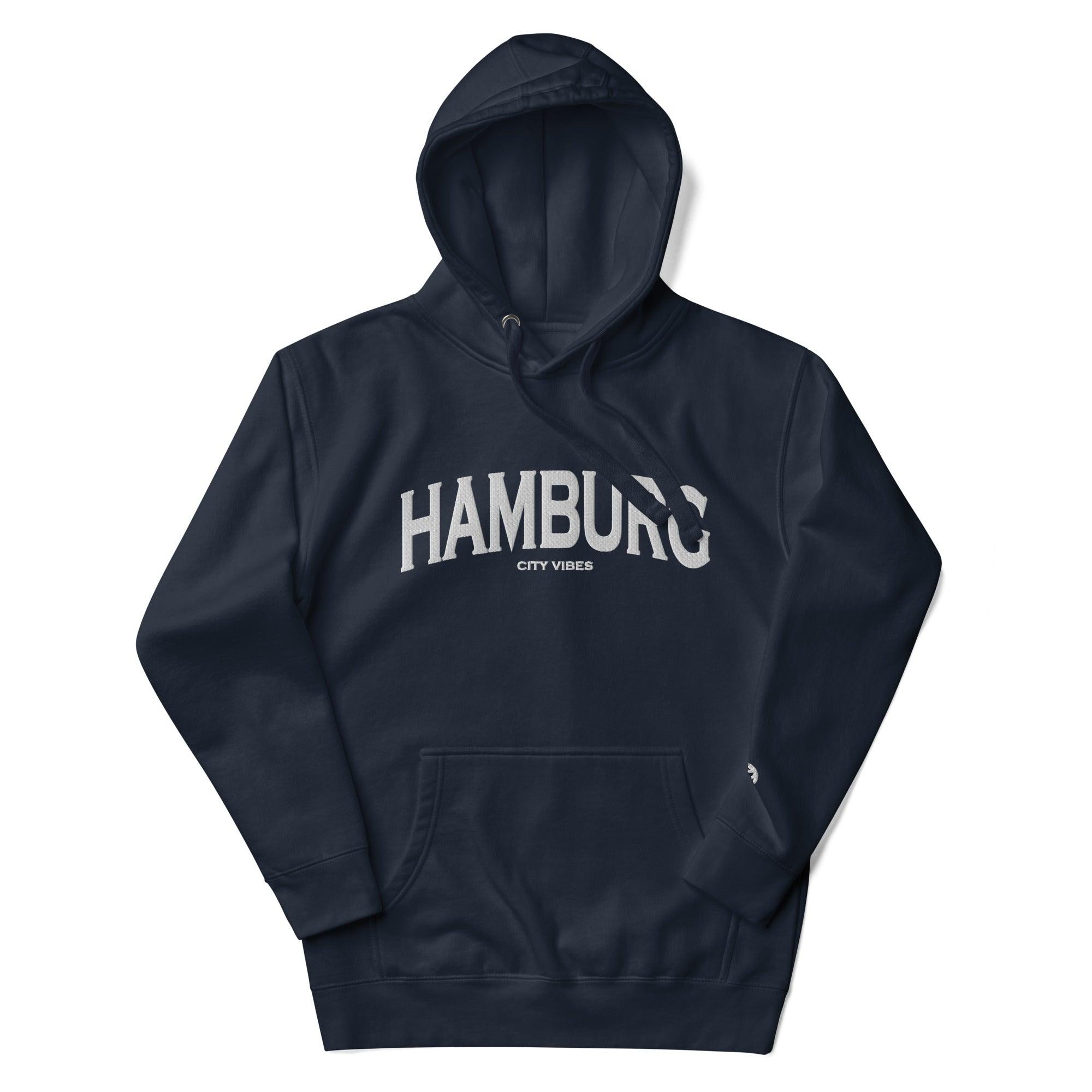 VIBES Hoodie City | HAMBURG (Blau/Weiß) * Unisex - Time Of Vibes