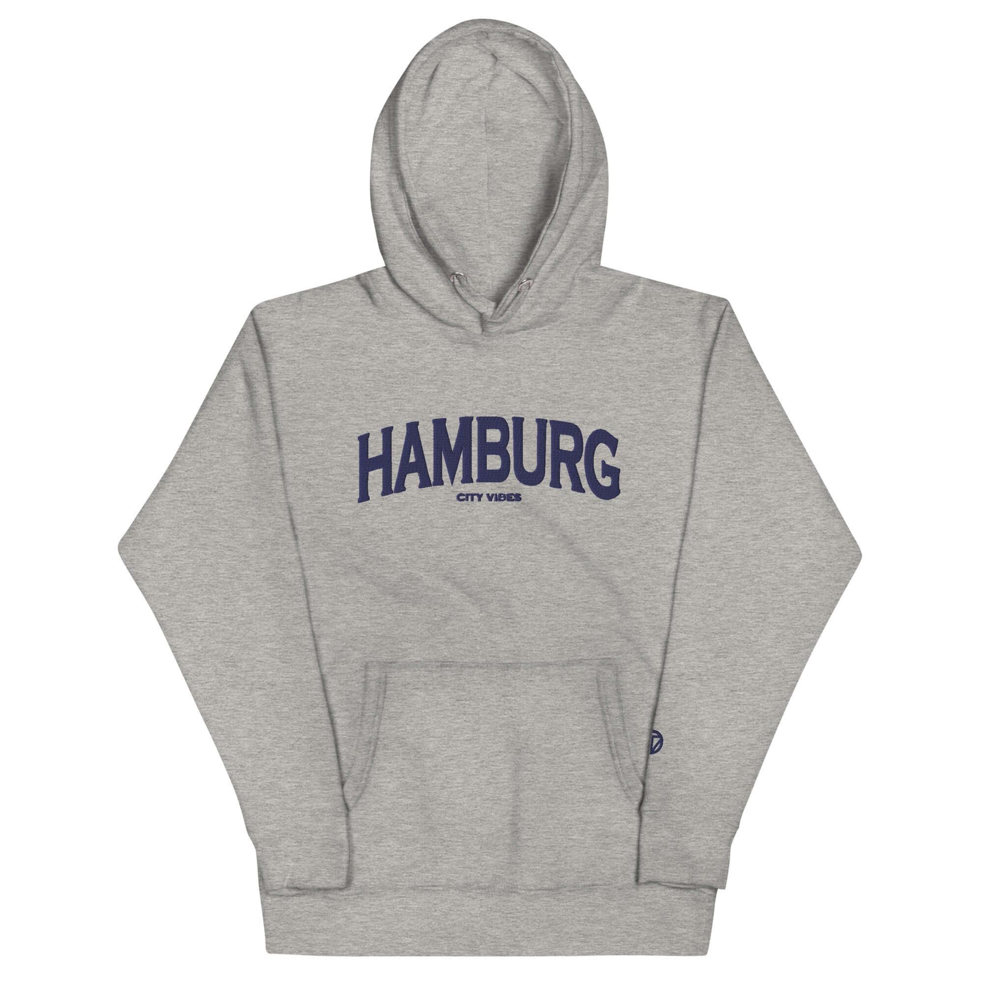 VIBES Hoodie City | HAMBURG (Grau/Blau) * Unisex - Time Of Vibes