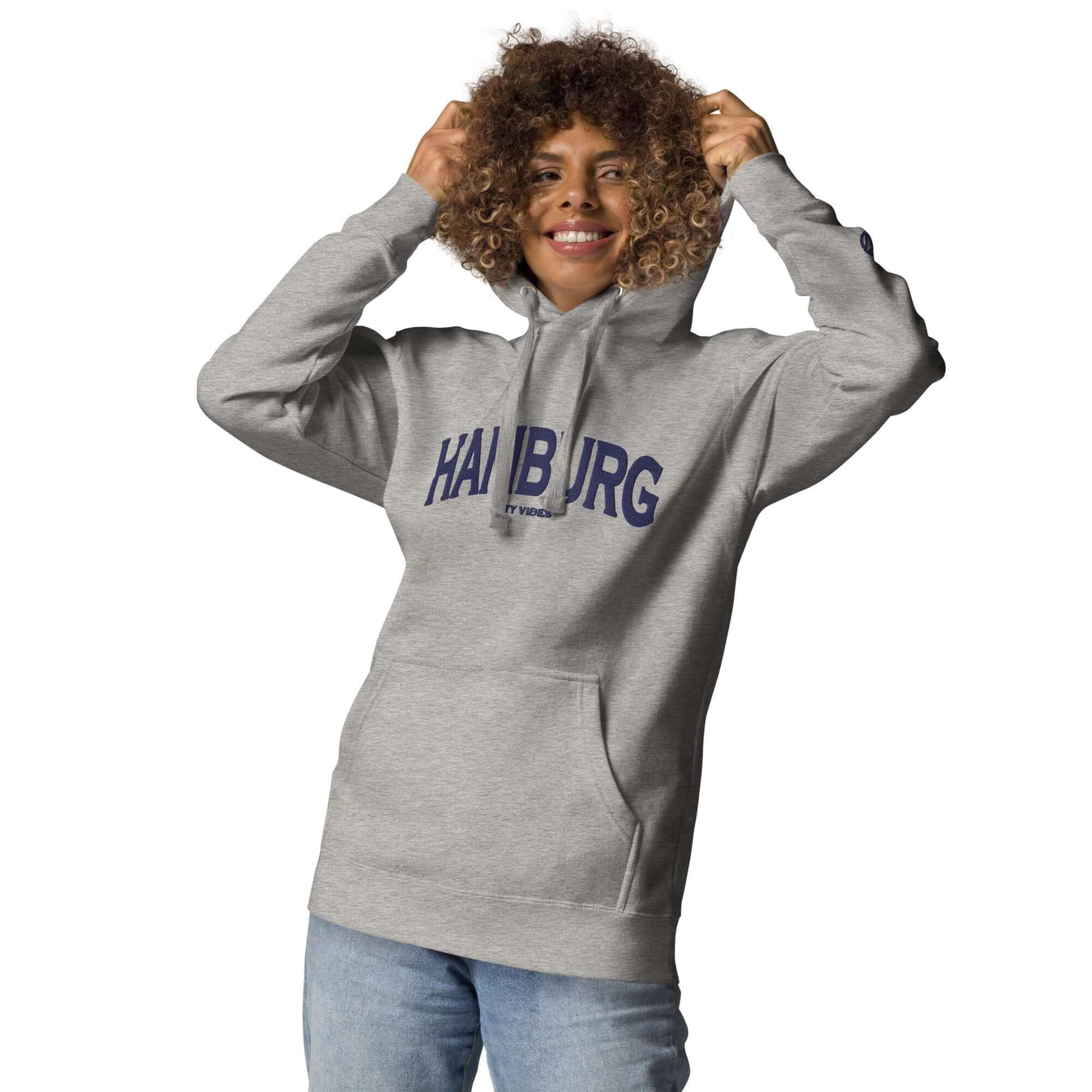 VIBES Hoodie City | HAMBURG (Grau/Blau) * Unisex - Time Of Vibes