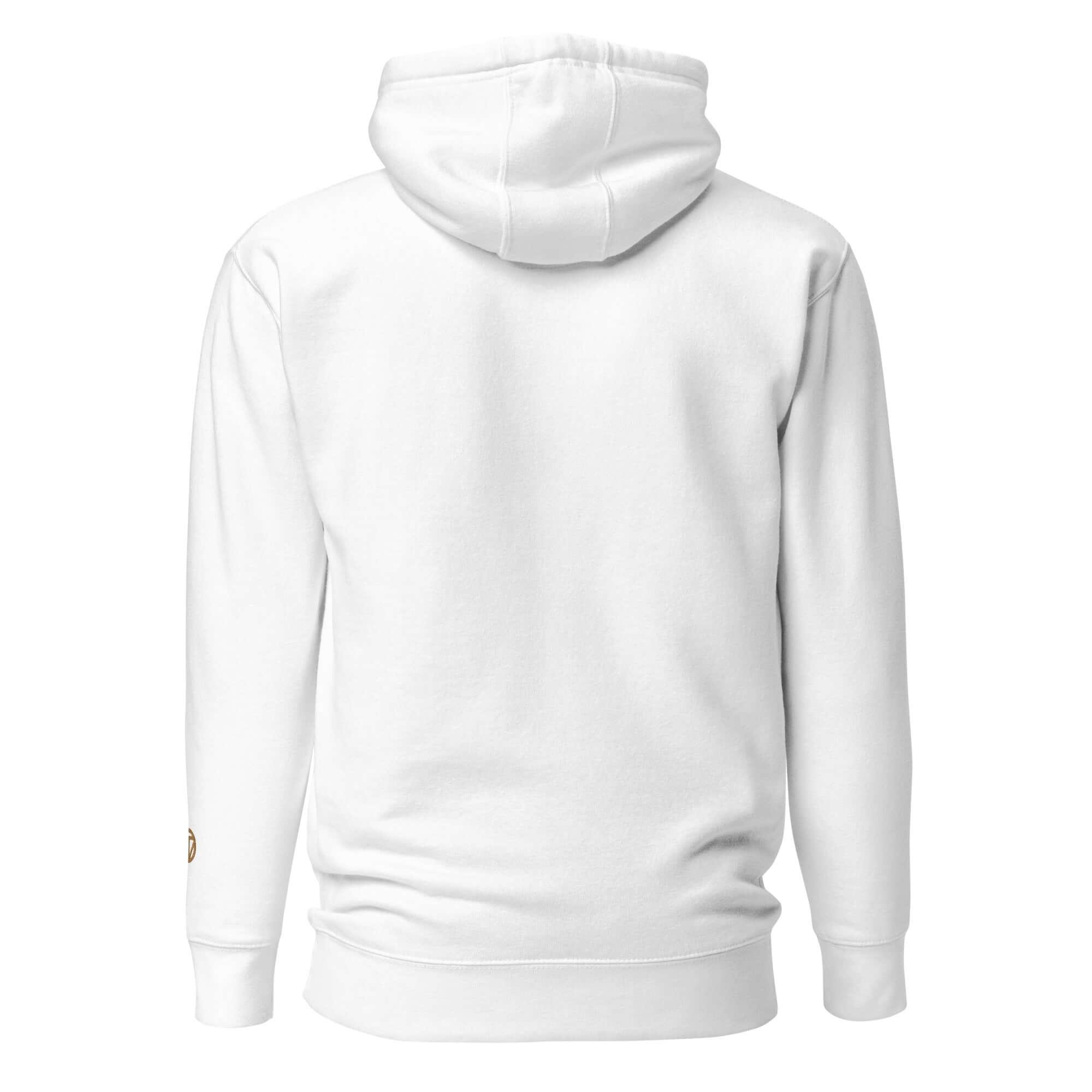 VIBES Hoodie Unisex | HAMBURG bestickt (Weiß/Gold) - Time Of Vibes