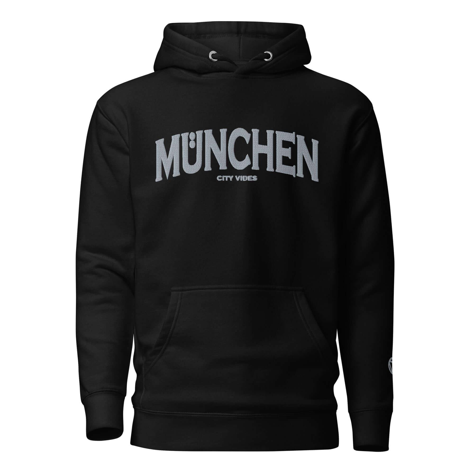 VIBES Hoodie Unisex | MÜNCHEN (Schwarz/Grau) - Time Of Vibes