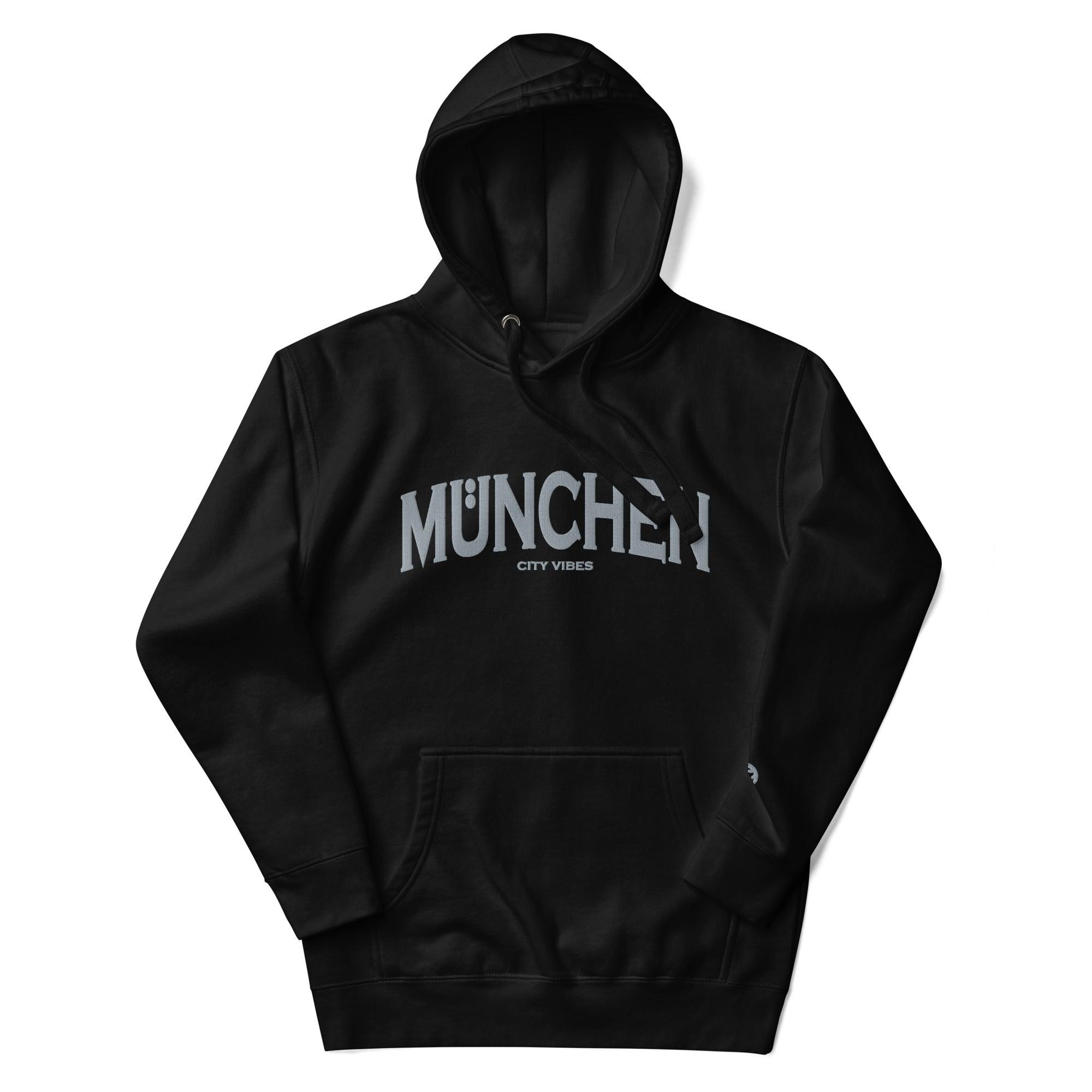 VIBES Hoodie City | MÜNCHEN (Schwarz/Grau) * Unisex - Time Of Vibes