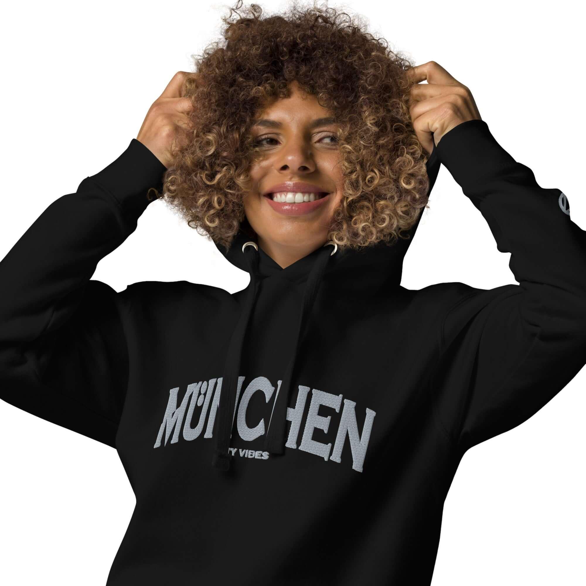 VIBES Hoodie Unisex | MÜNCHEN (Schwarz/Grau) - Time Of Vibes