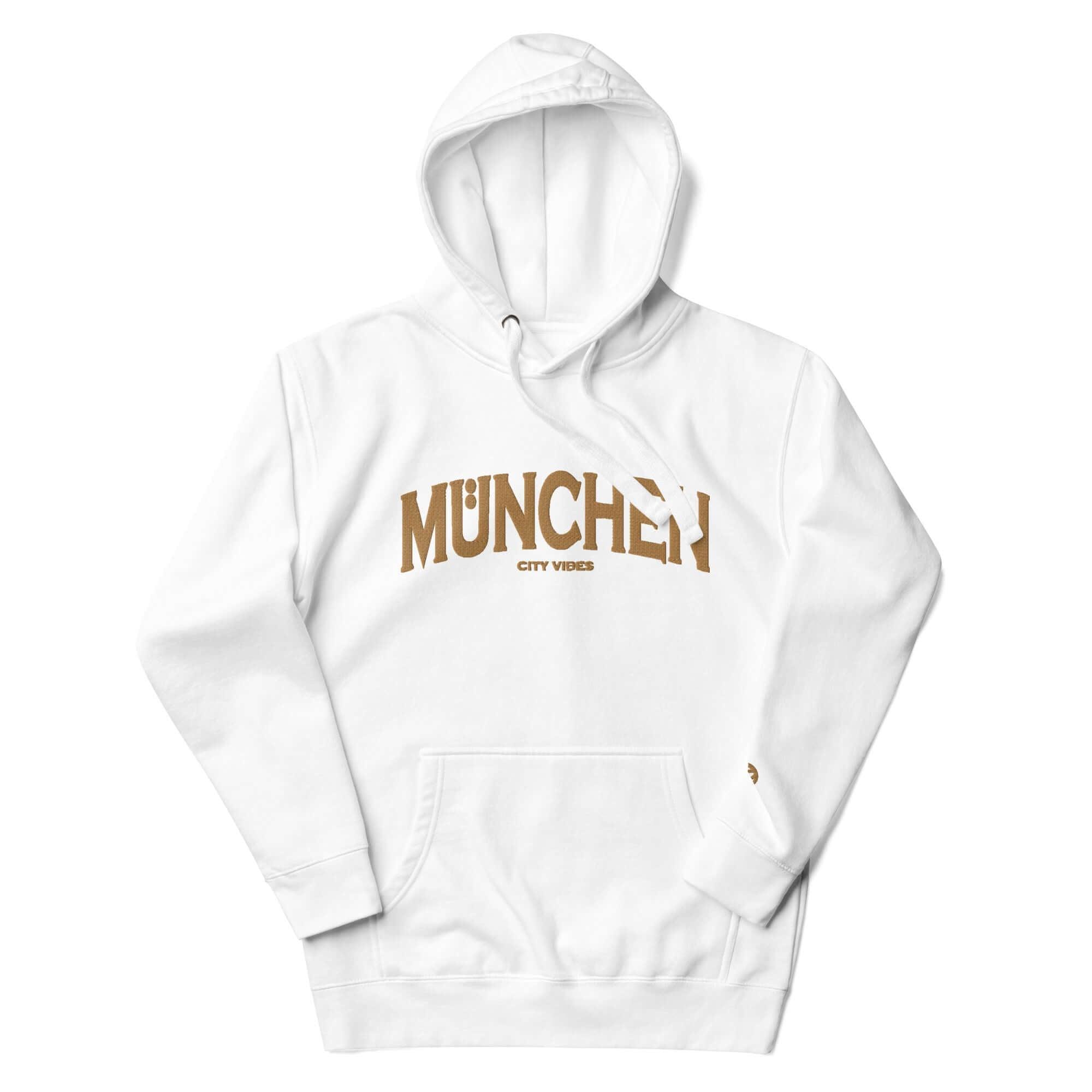 VIBES Hoodie City | MÜNCHEN (Weiß/Gold) * Unisex - Time Of Vibes