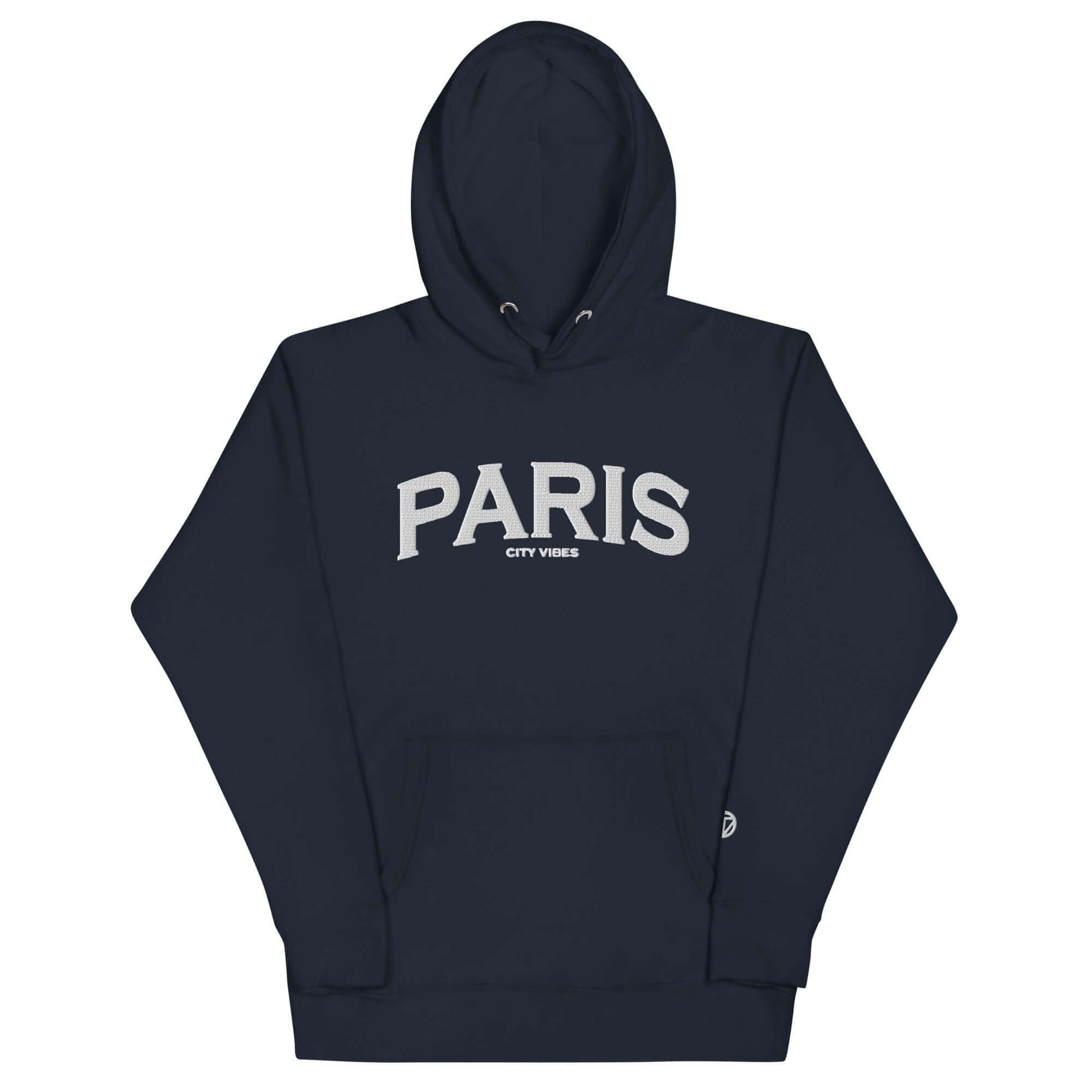 VIBES Hoodie City | PARIS (Navy/Weiß) * Unisex - Time Of Vibes
