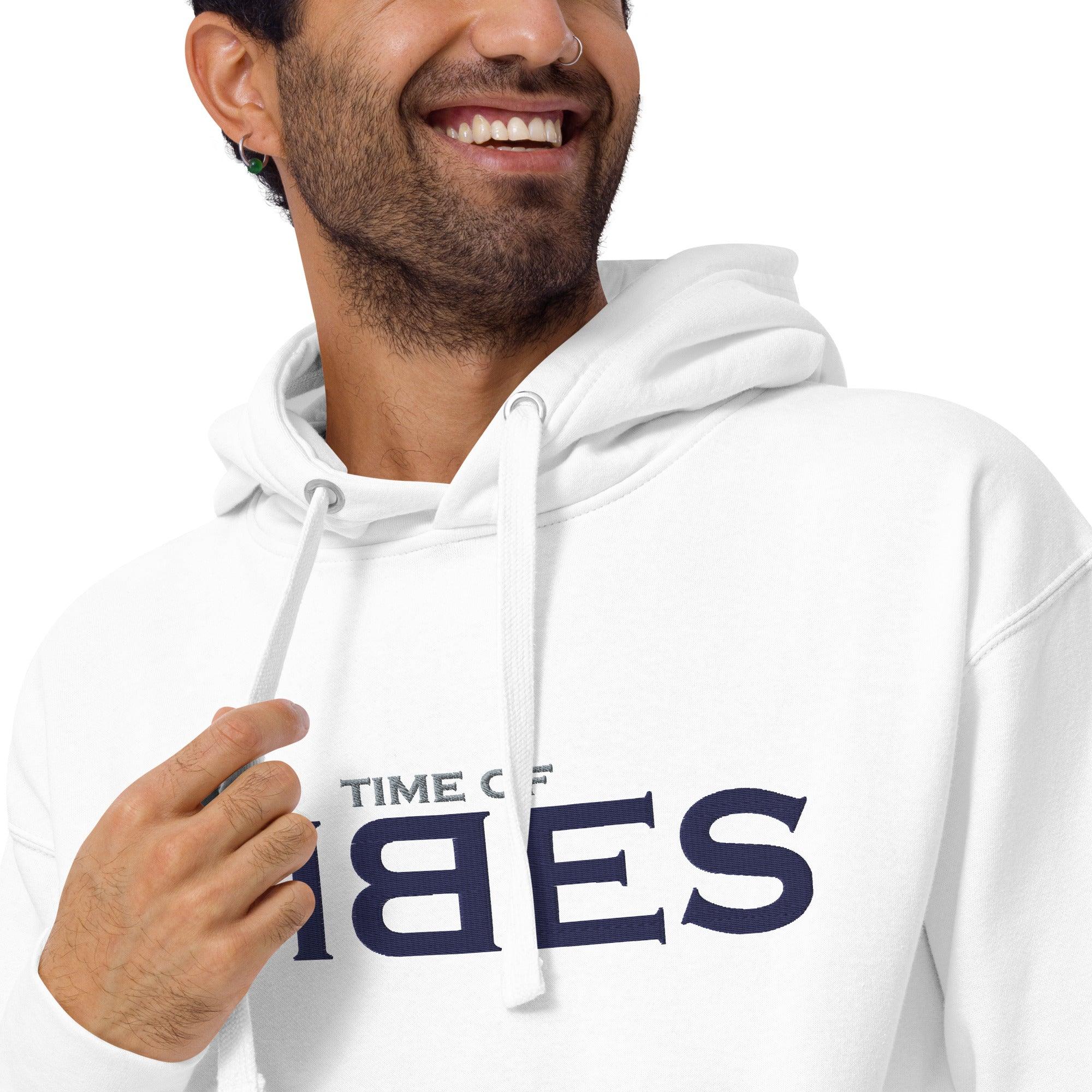 VIBES Hoodie TOV (Weiß/Blau) * Unisex - Time Of Vibes