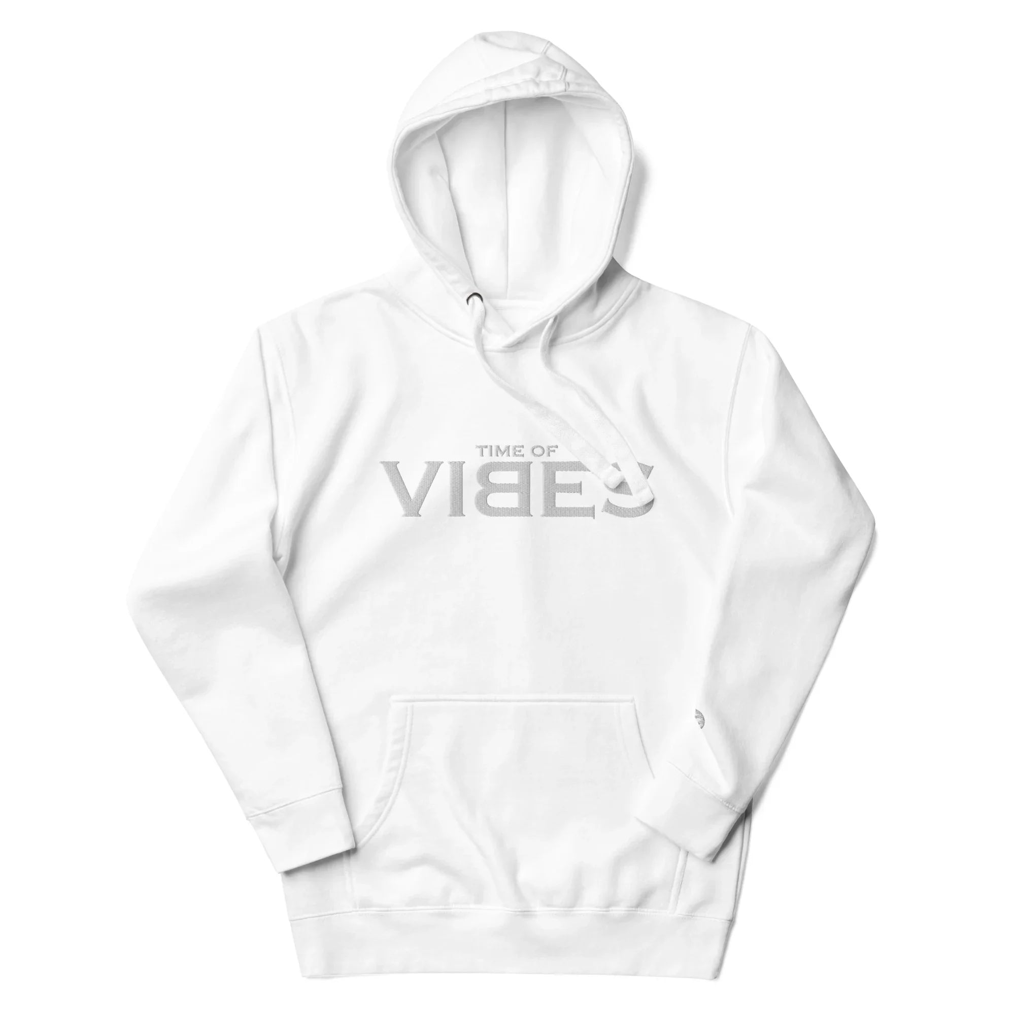 Weißer Hoodie mit silbernem &