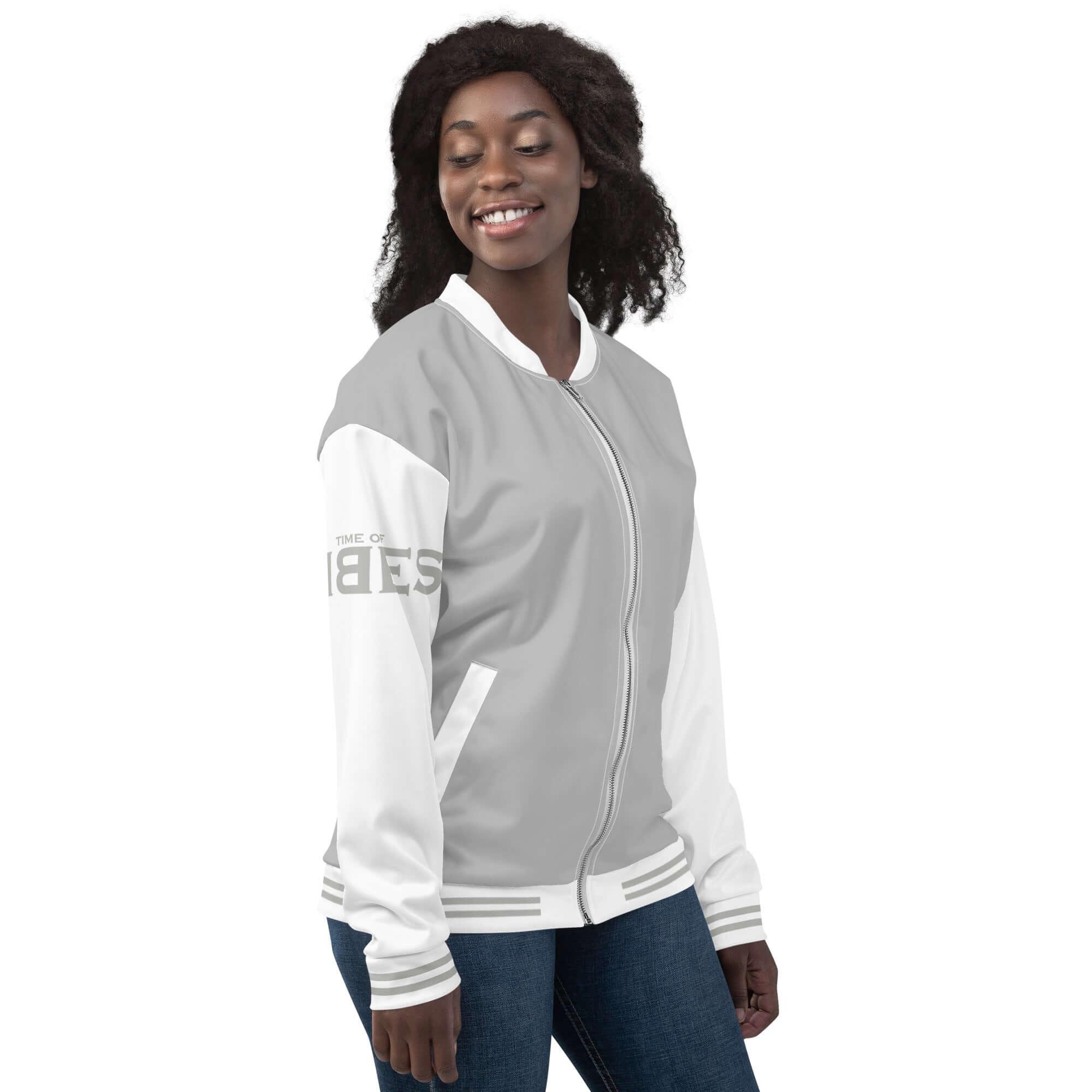 VIBES Jacke | COLLEGE (Silber) - Time Of Vibes