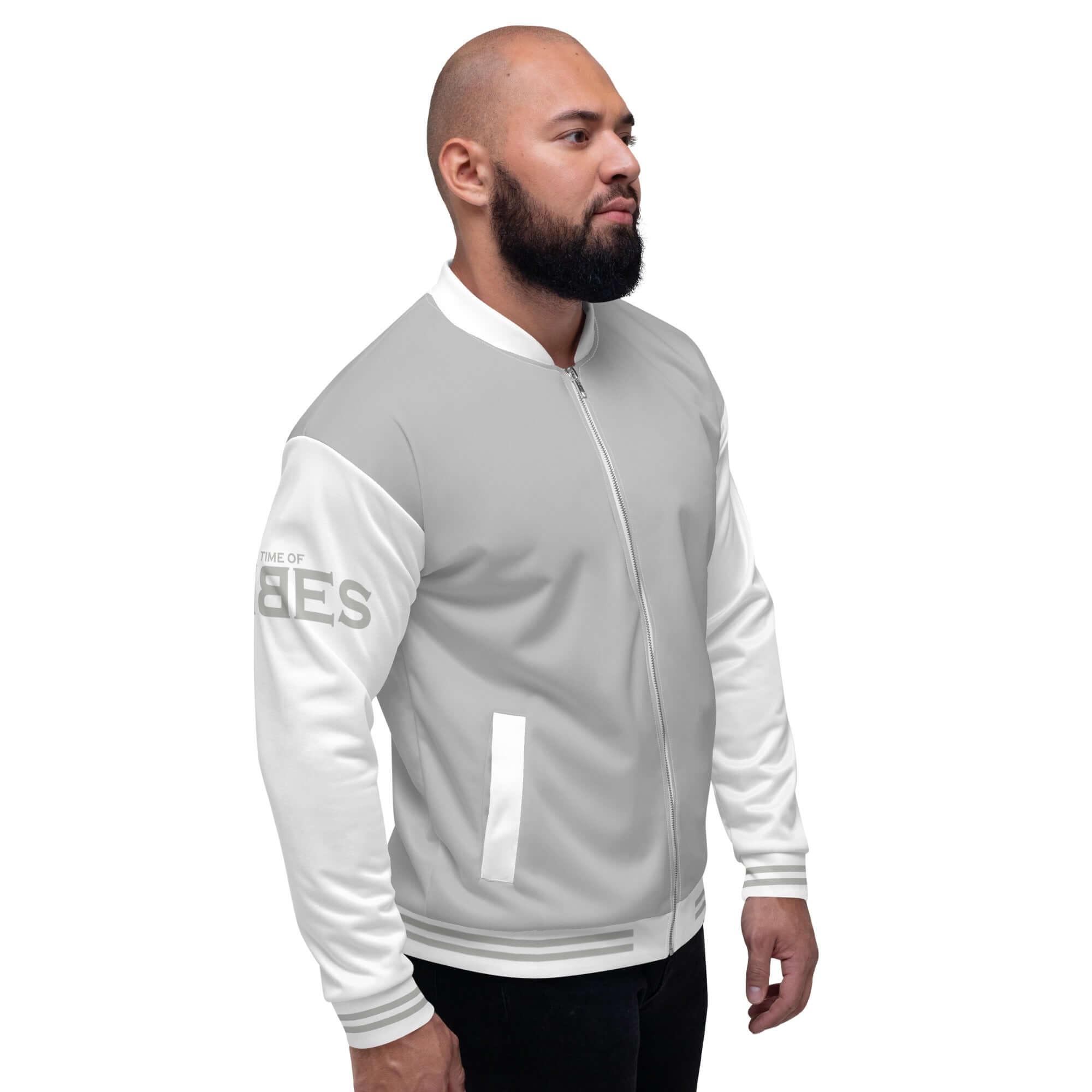 VIBES Jacke | COLLEGE (Silber) - Time Of Vibes