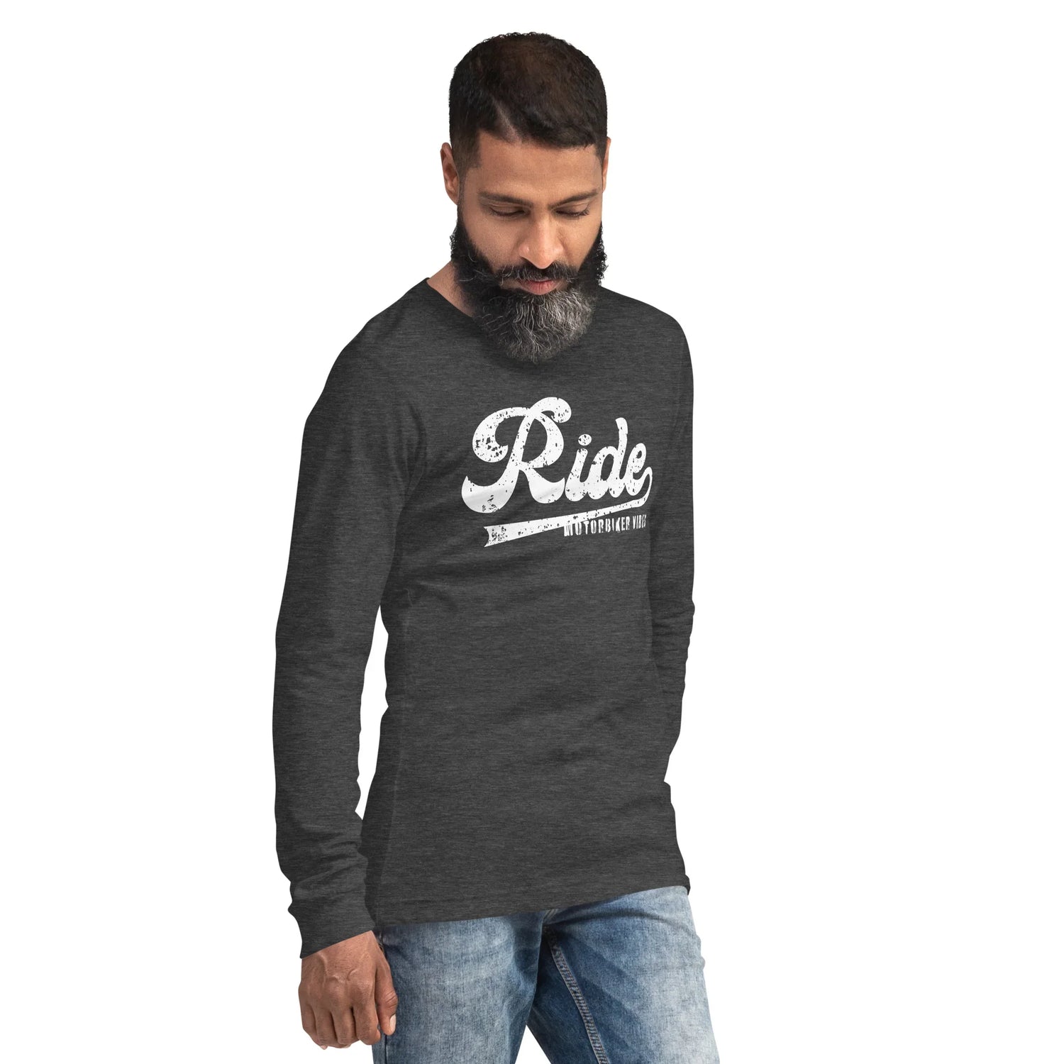 VIBES Langarmshirt | RIDE (Grau/Weiß) * Unisex - Time Of Vibes