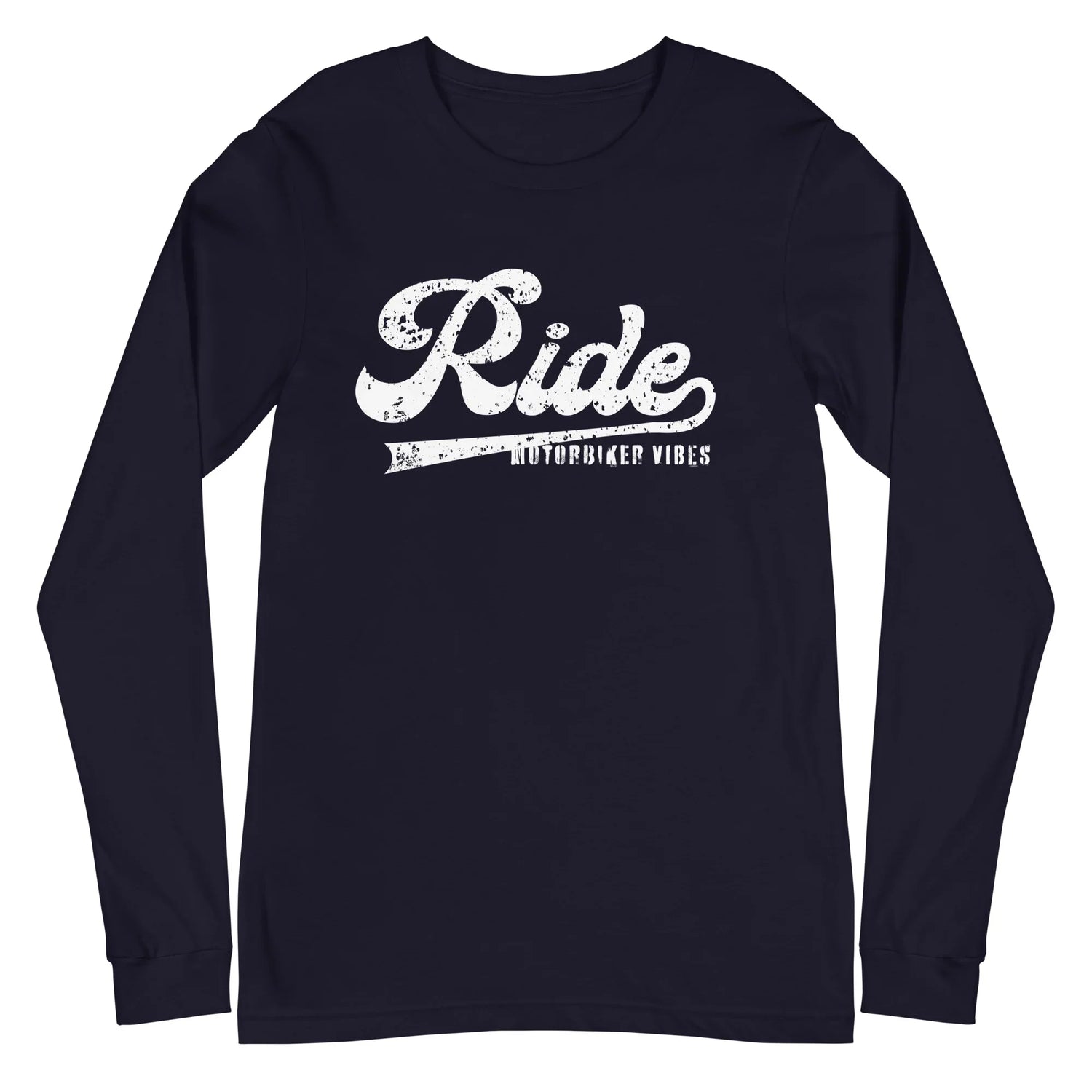 VIBES Langarmshirt | RIDE (Navy/Weiß) * Unisex - Time Of Vibes