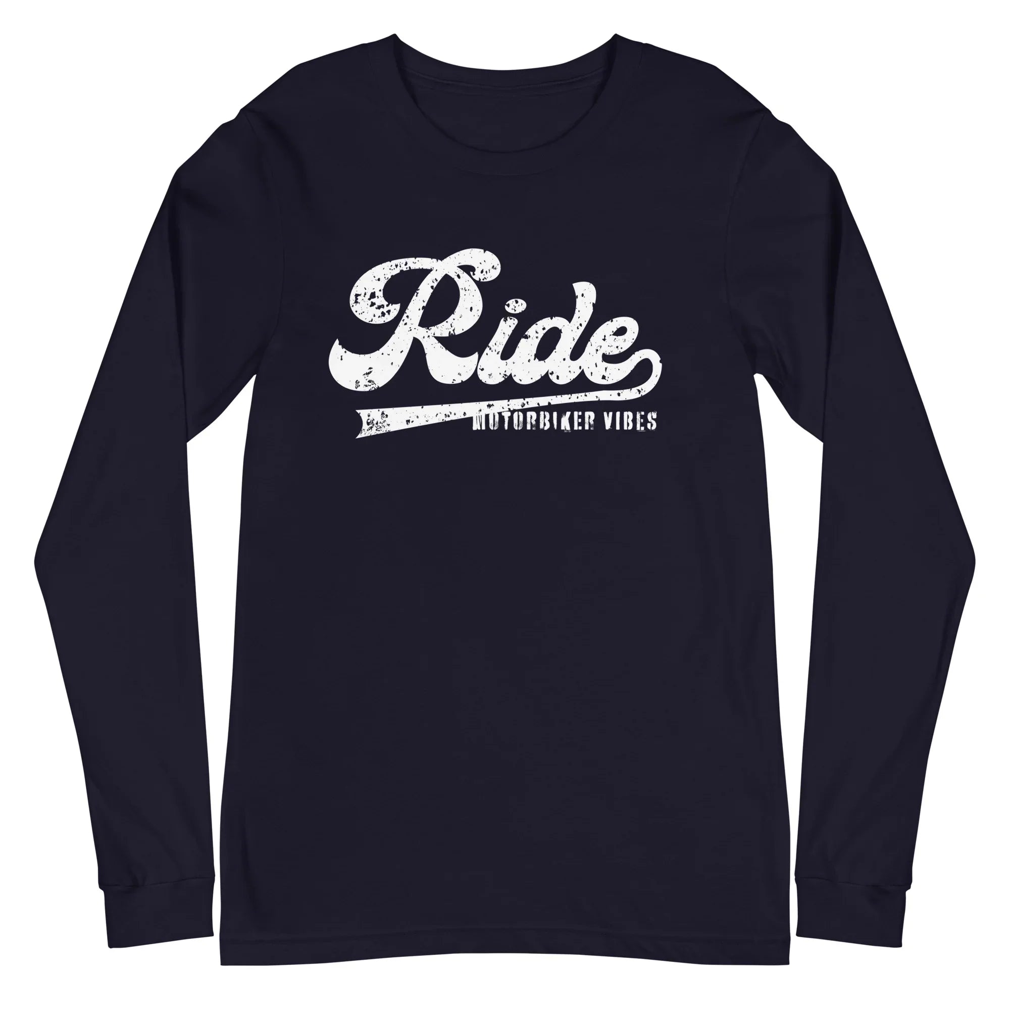 VIBES Langarmshirt | RIDE (Navy/Weiß) * Unisex - Time Of Vibes