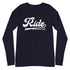 VIBES Langarmshirt | RIDE (Navy/Weiß) * Unisex - Time Of Vibes