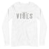 VIBES Langarmshirt TOV (Weiß/Grau) * Unisex - Time Of Vibes