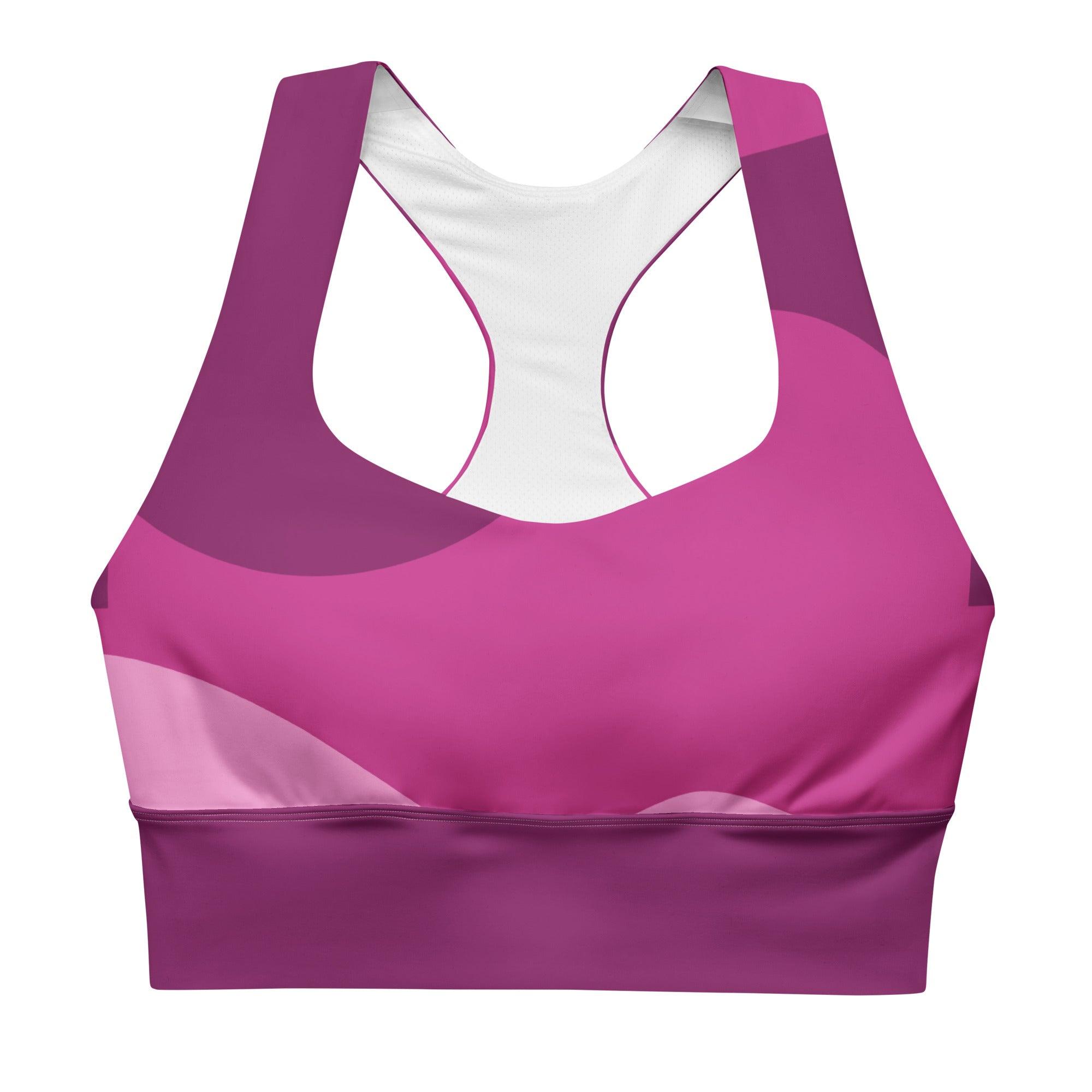 VIBES Langer Sport BH ABSTRACT (Pink) - Time Of Vibes