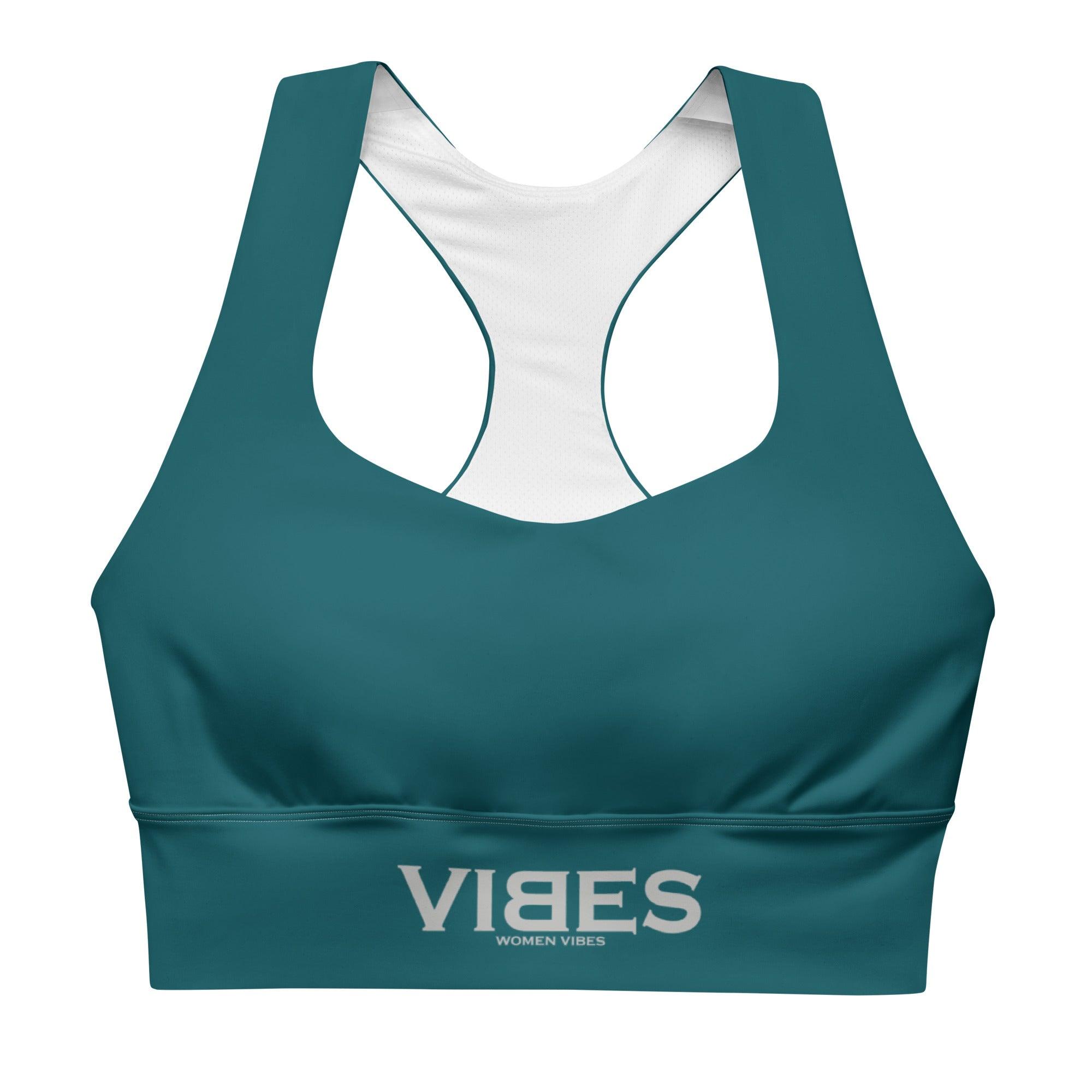 VIBES Langer Sport BH (Blaugrün) - Time Of Vibes