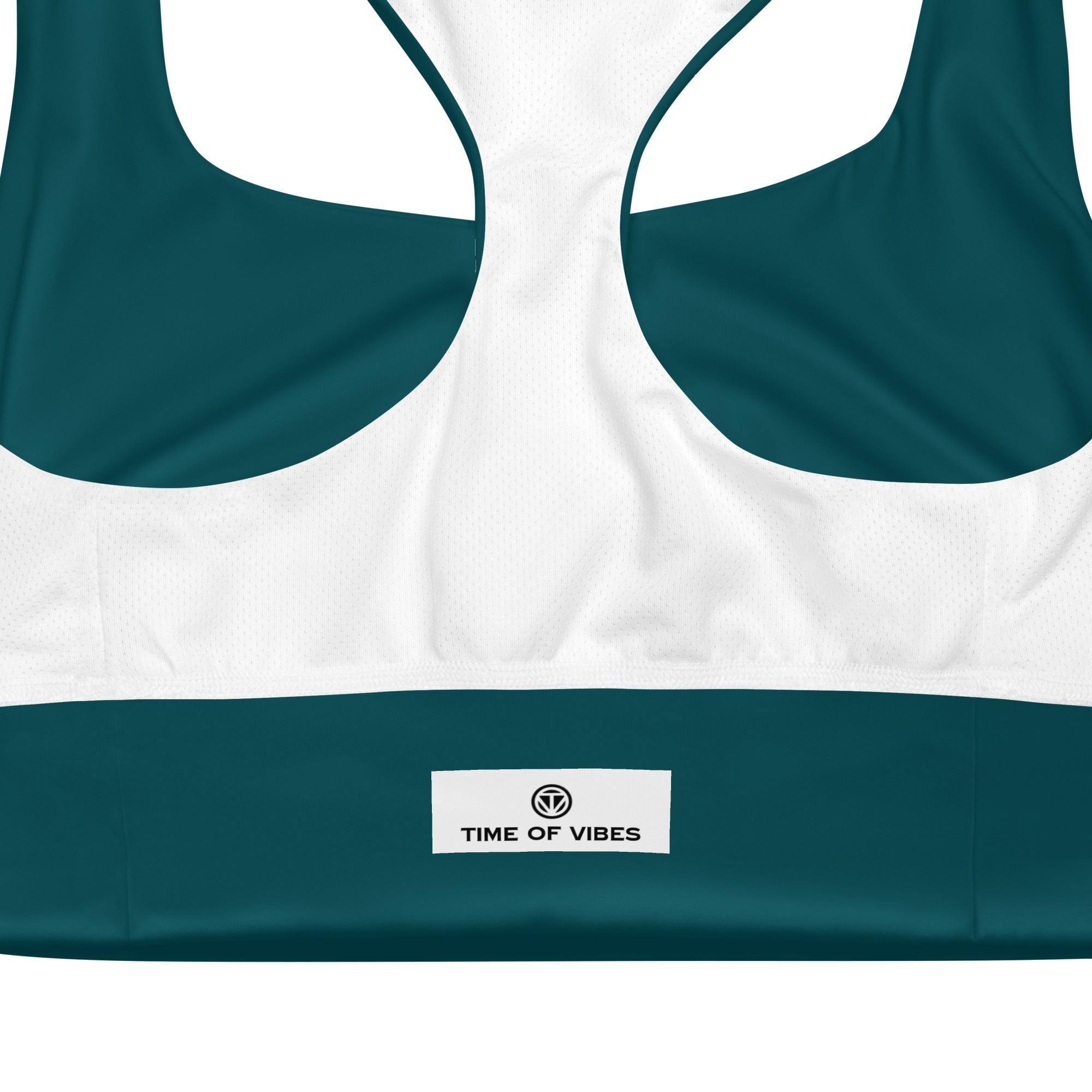 VIBES Langer Sport BH (Blaugrün) - Time Of Vibes