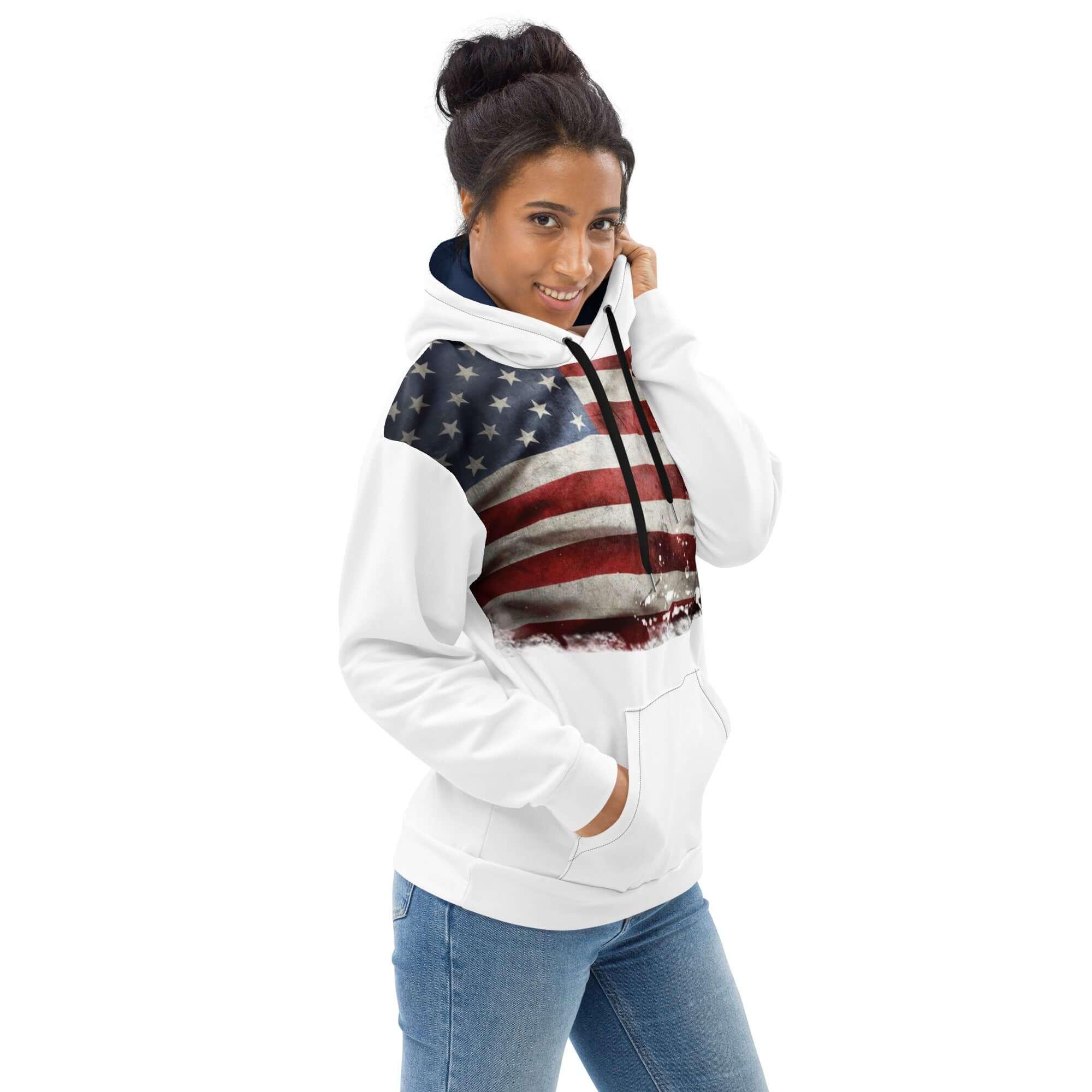 VIBES Premium Hoodie | USA (Weiß) * Unisex - Time Of Vibes