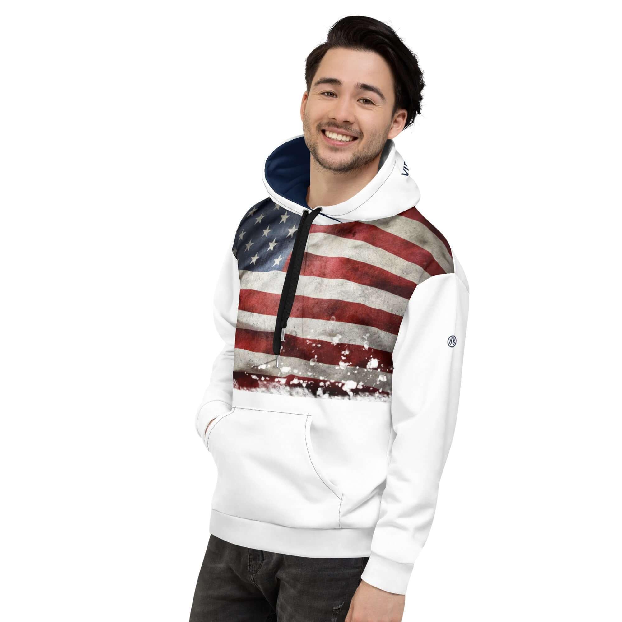 VIBES Premium Hoodie | USA (Weiß) * Unisex - Time Of Vibes