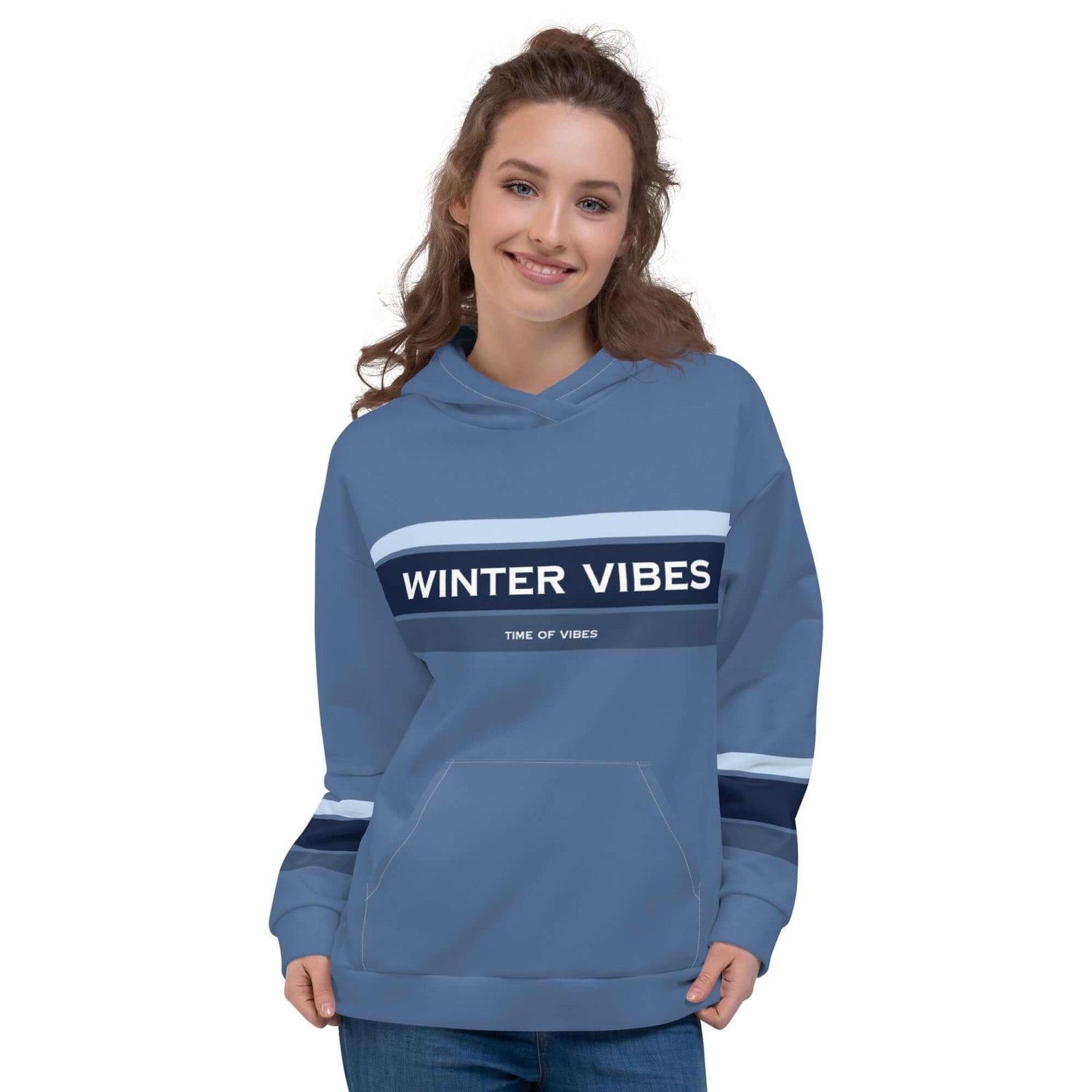VIBES Premium Hoodie | WINTER (Blau) * Unisex - Time Of Vibes