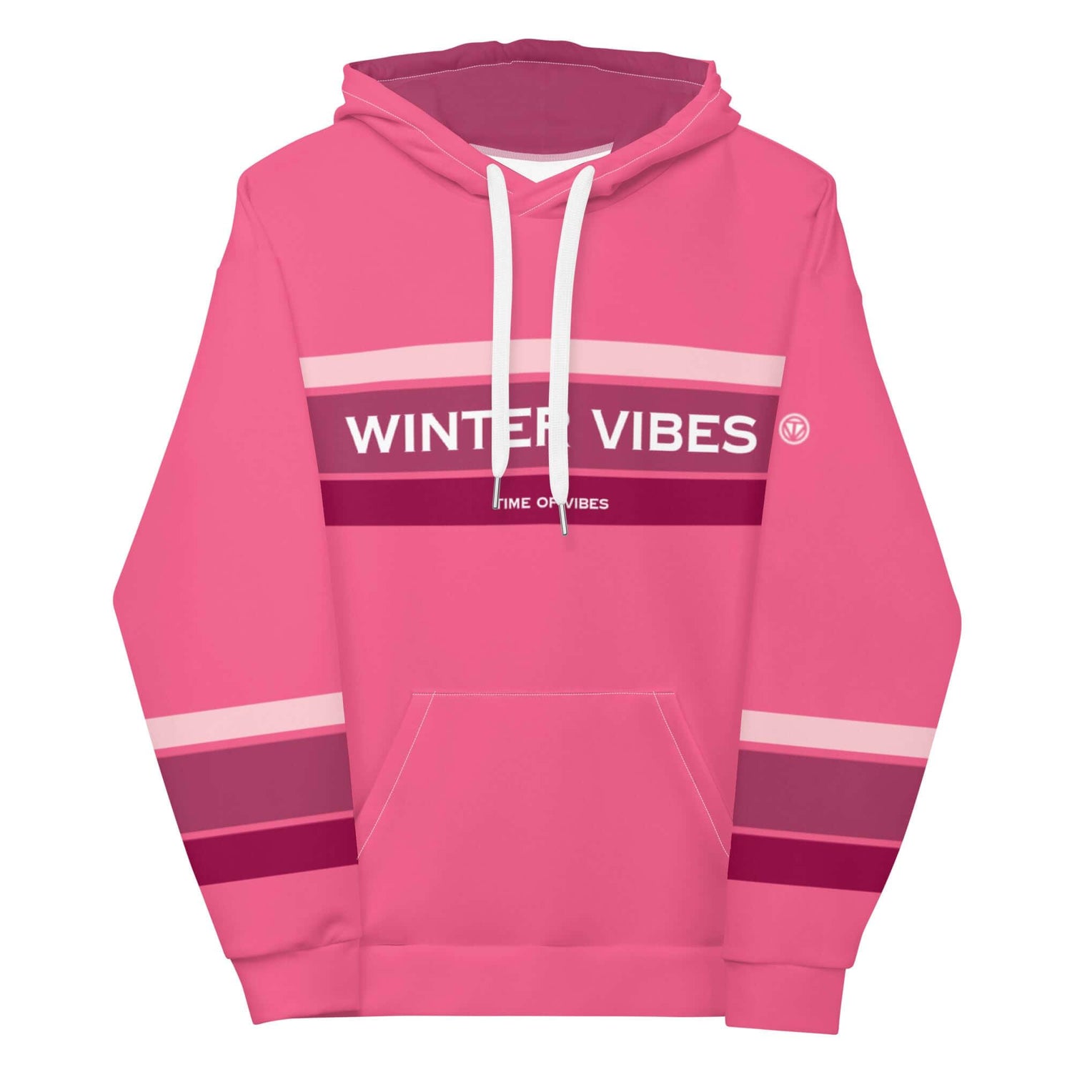 VIBES Premium Hoodie | WINTER (Pink) * Unisex - Time Of Vibes