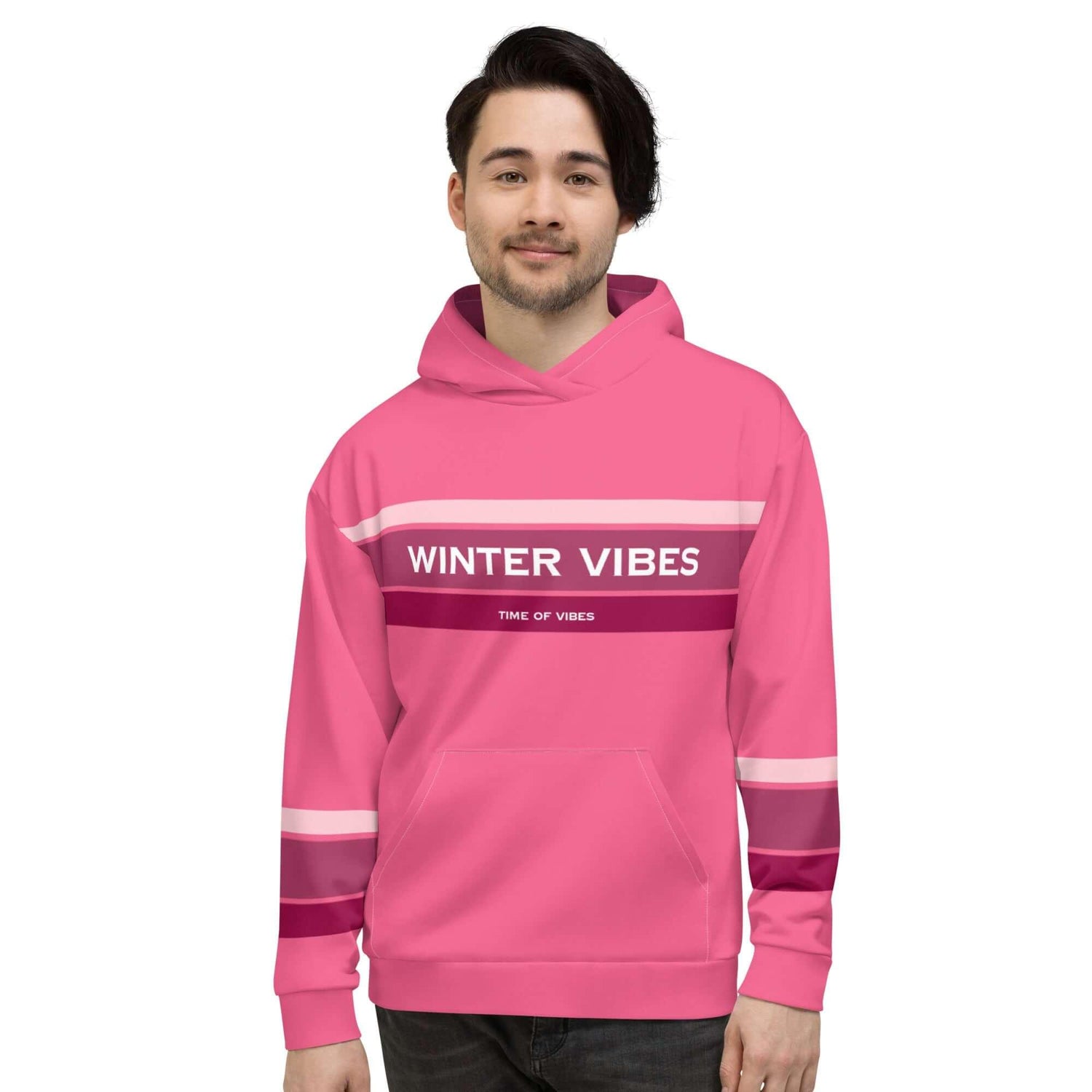 VIBES Premium Hoodie | WINTER (Pink) * Unisex - Time Of Vibes