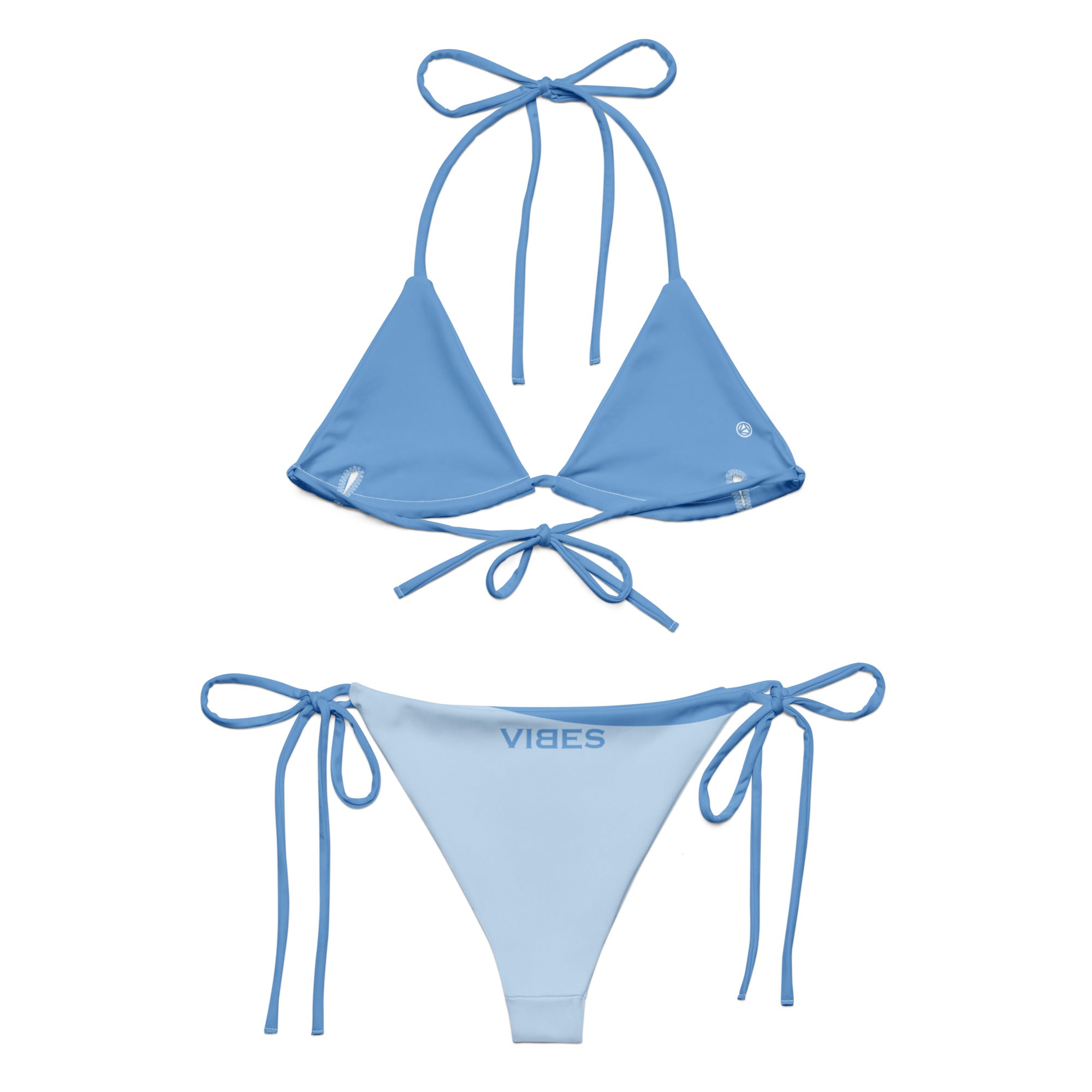 VIBES Schnür-Bikini WAVES (Hellblau) - Time Of Vibes