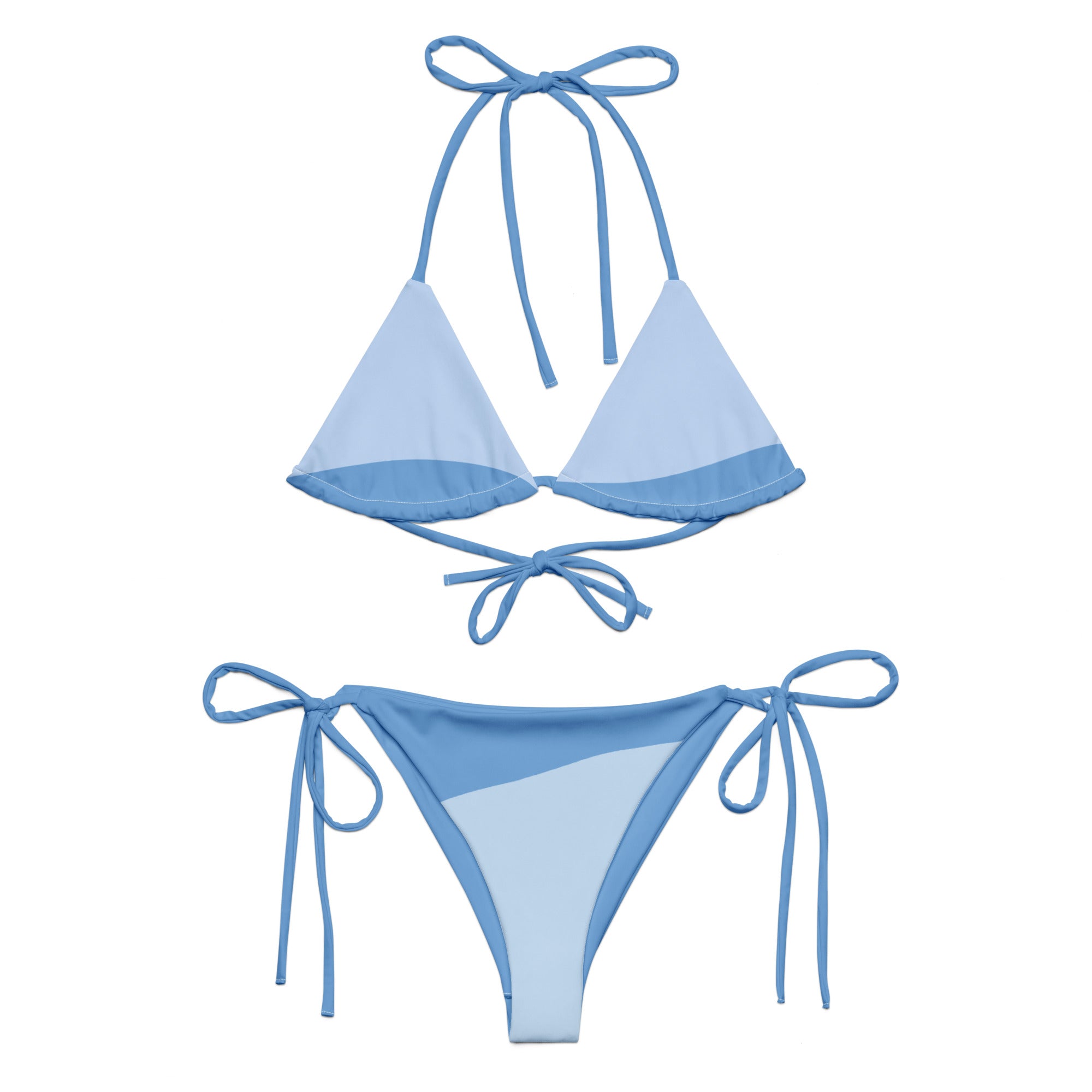 VIBES Schnür-Bikini WAVES (Hellblau) - Time Of Vibes