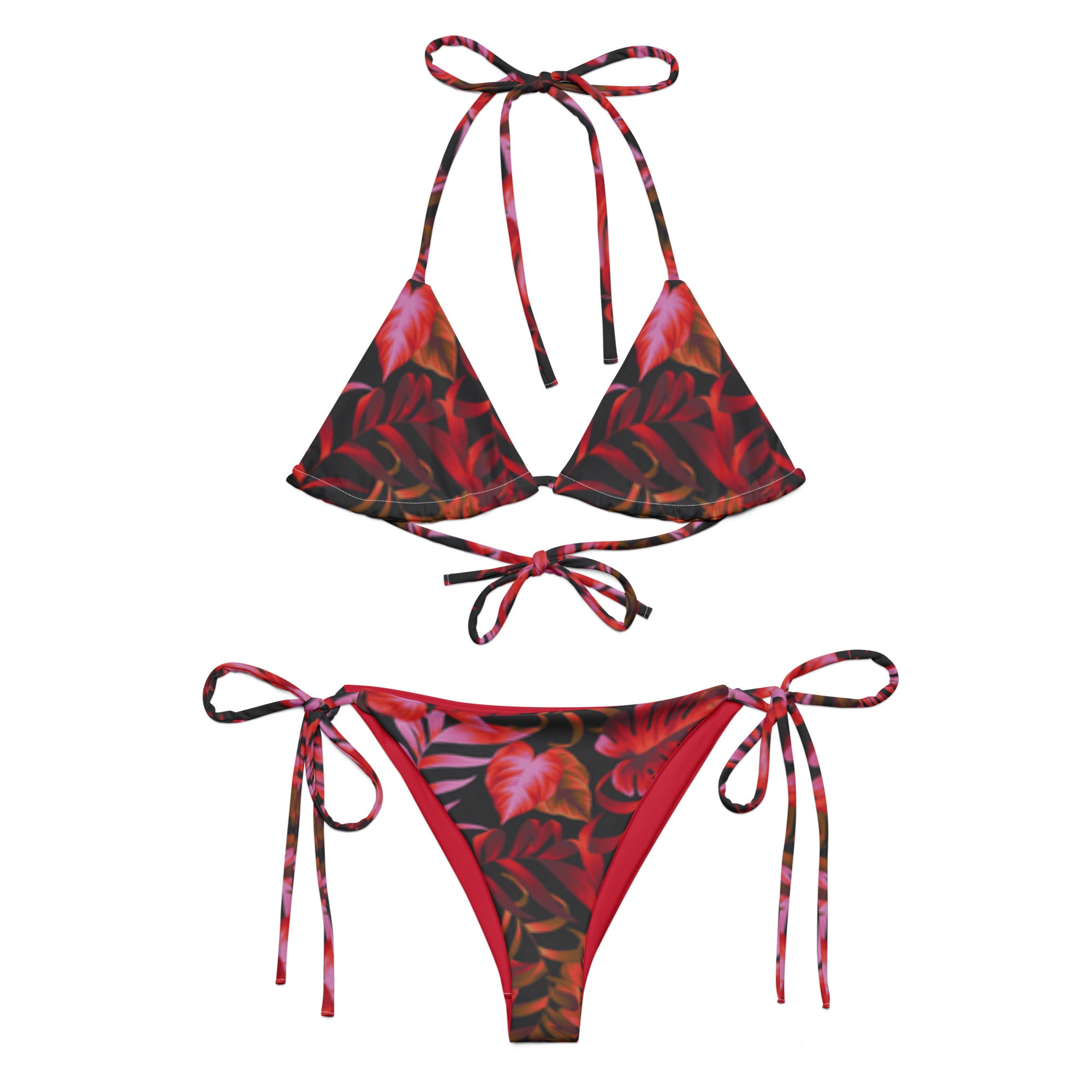 VIBES Schnür-Bikini LEAVES - Time Of Vibes