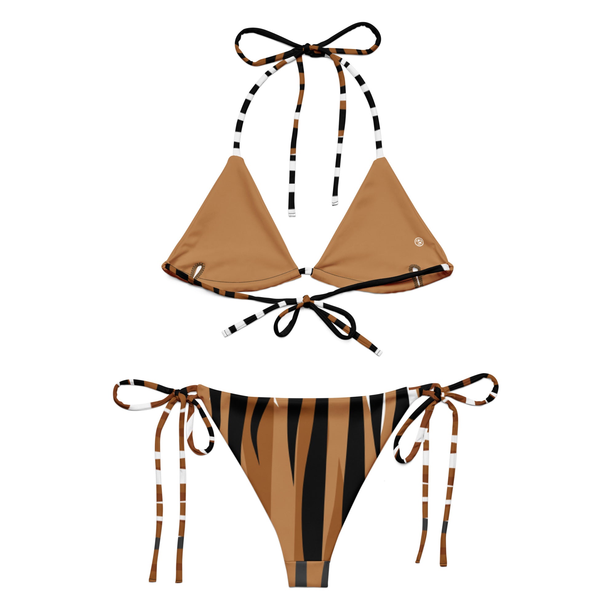 VIBES Schnür-Bikini TIGER (Braun) - Time Of Vibes