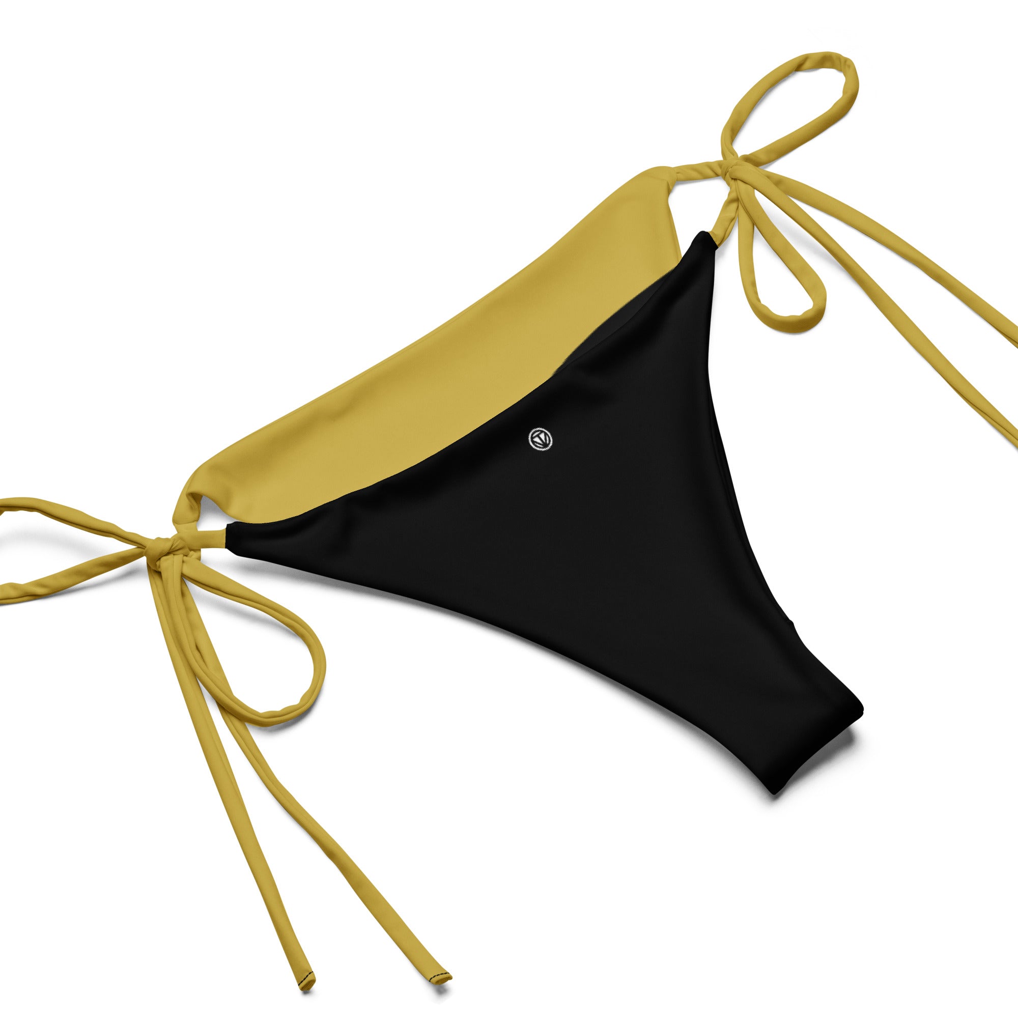 VIBES Schnür-Bikini WAVE (Schwarz-Gold) - Time Of Vibes