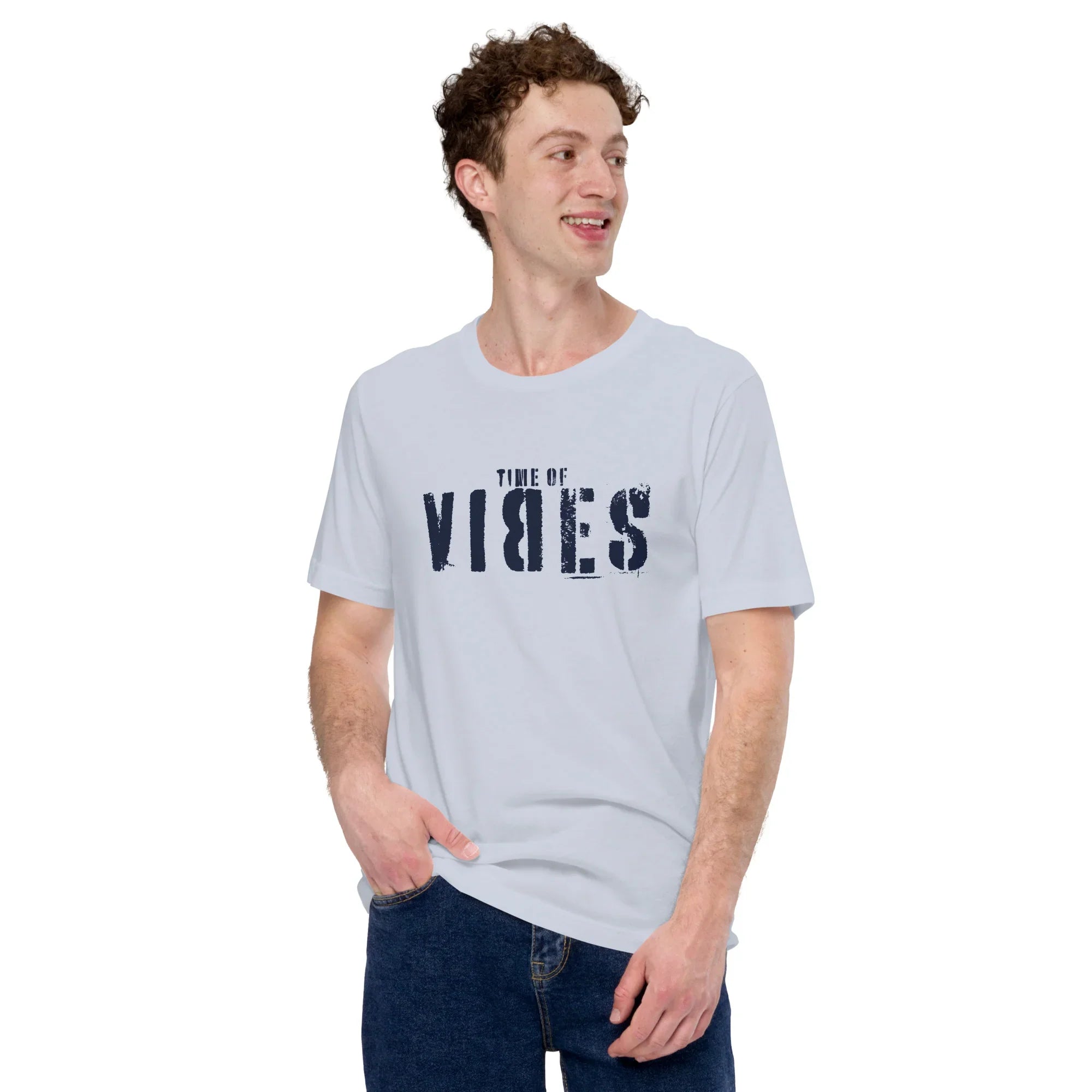 VIBES T-Shirt TOV (Hellblau/Blau) * Unisex - Time Of Vibes