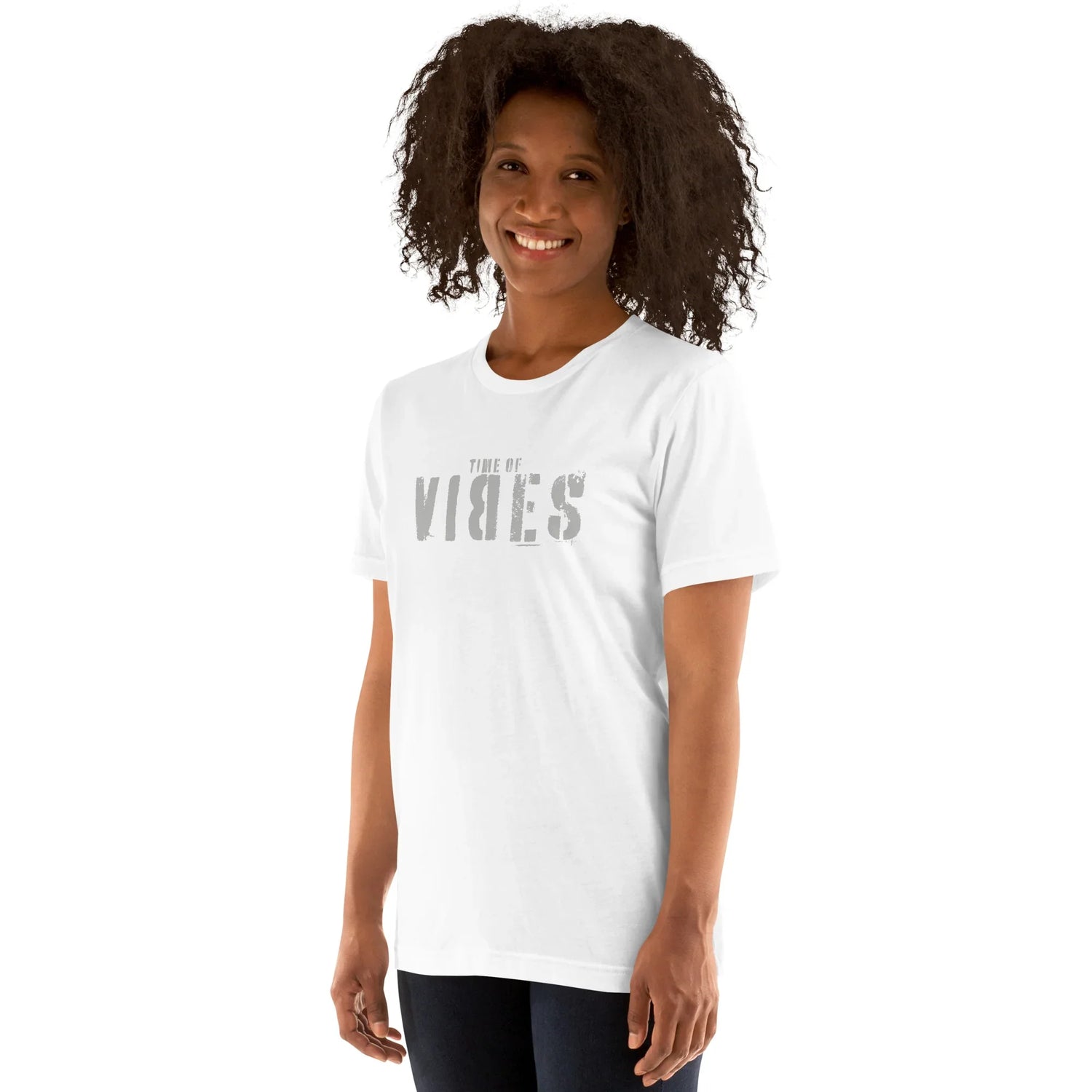 VIBES T-Shirt TOV (Weiß/Silber) * Unisex - Time Of Vibes