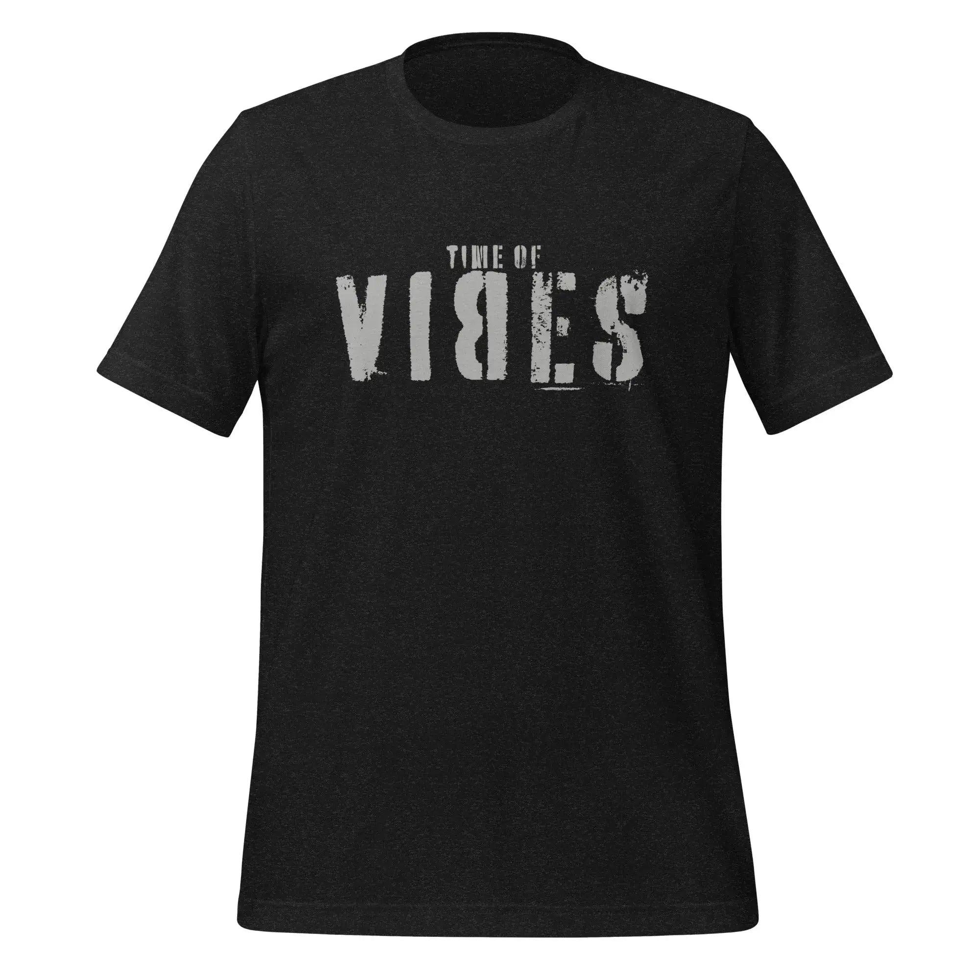 VIBES T-Shirt Baumwolle Herren (Schwarz - Silber) - Time Of Vibes