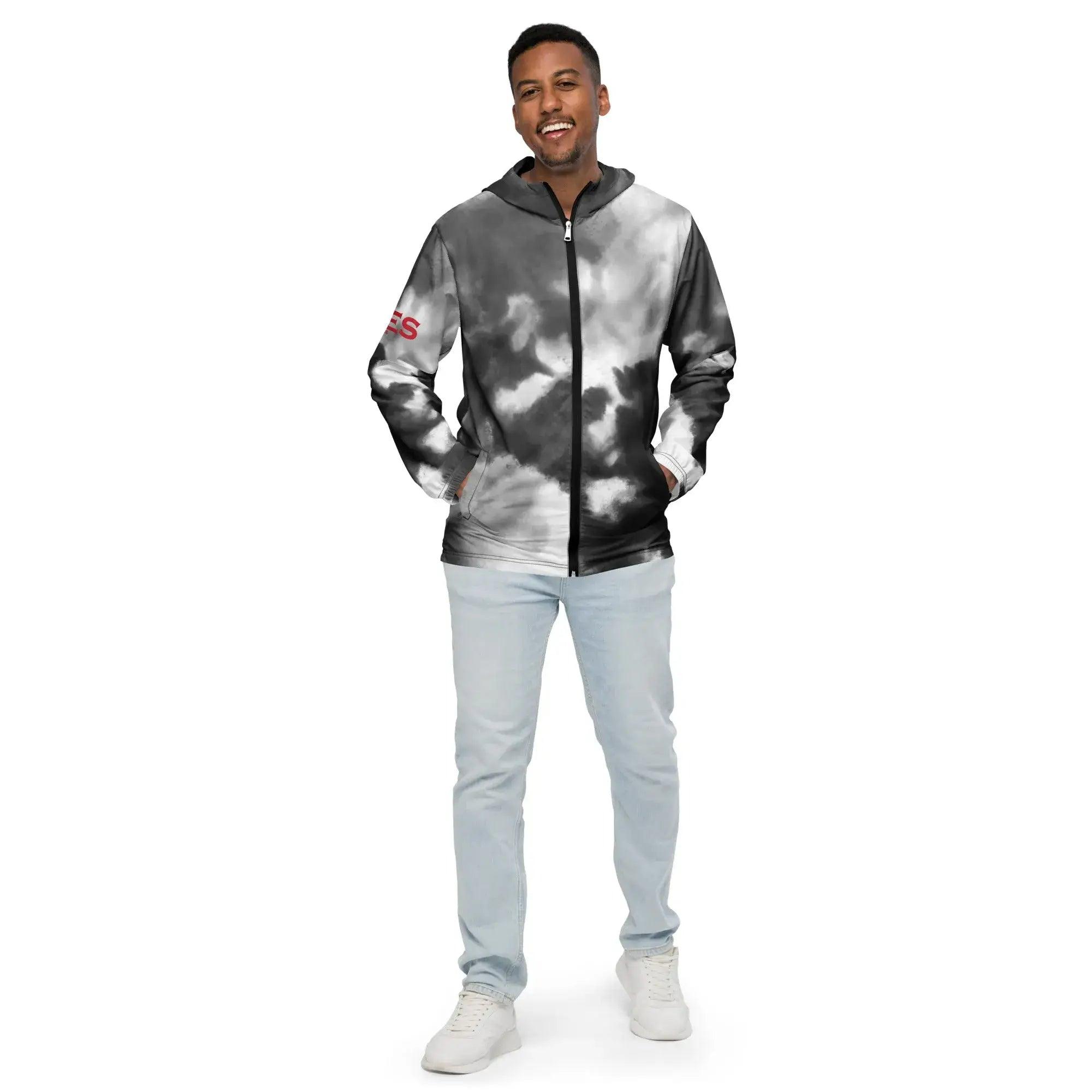 VIBES Windjacke | WATER (Grau/Rot) * Herren - Time Of Vibes