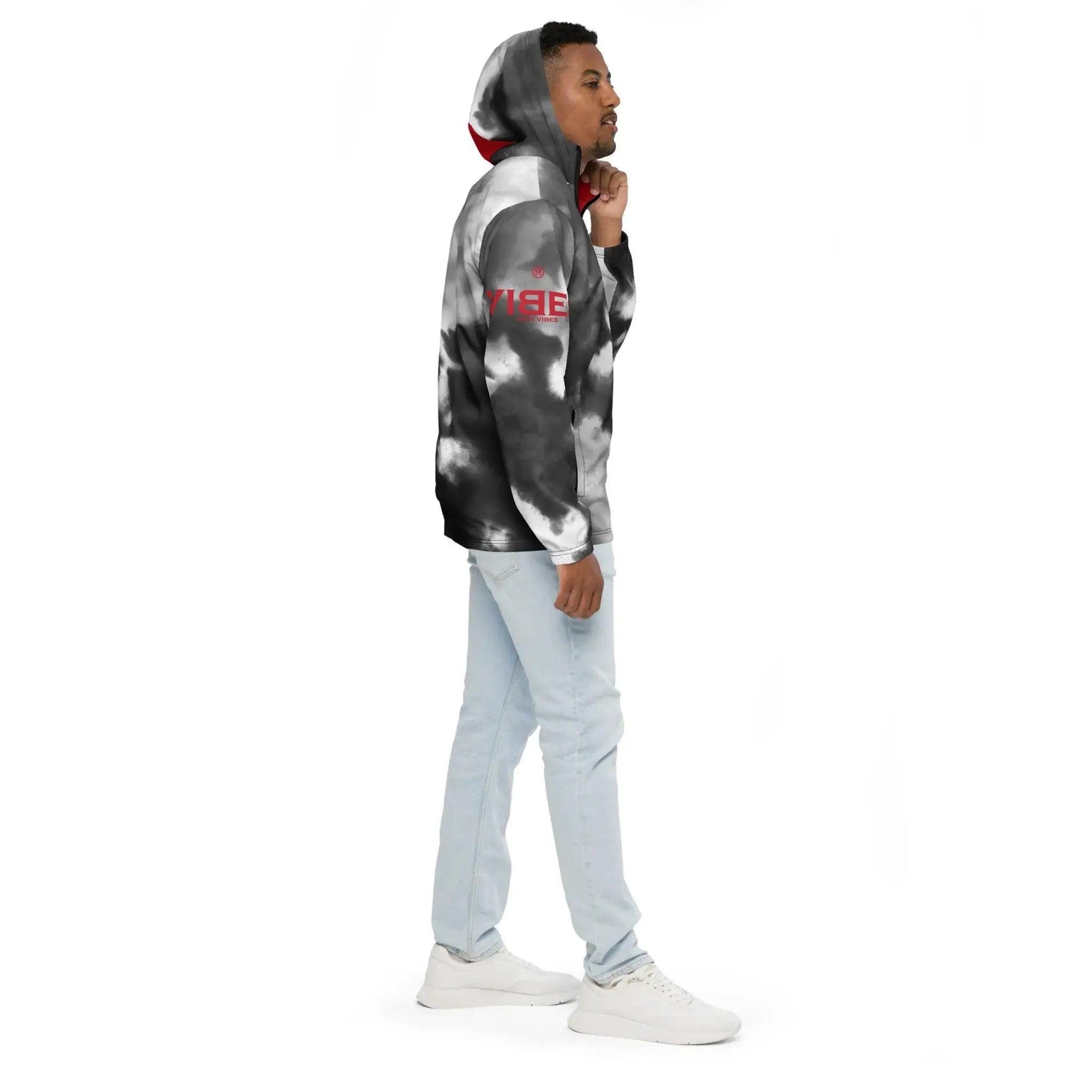 VIBES Windjacke | WATER (Grau/Rot) * Herren - Time Of Vibes