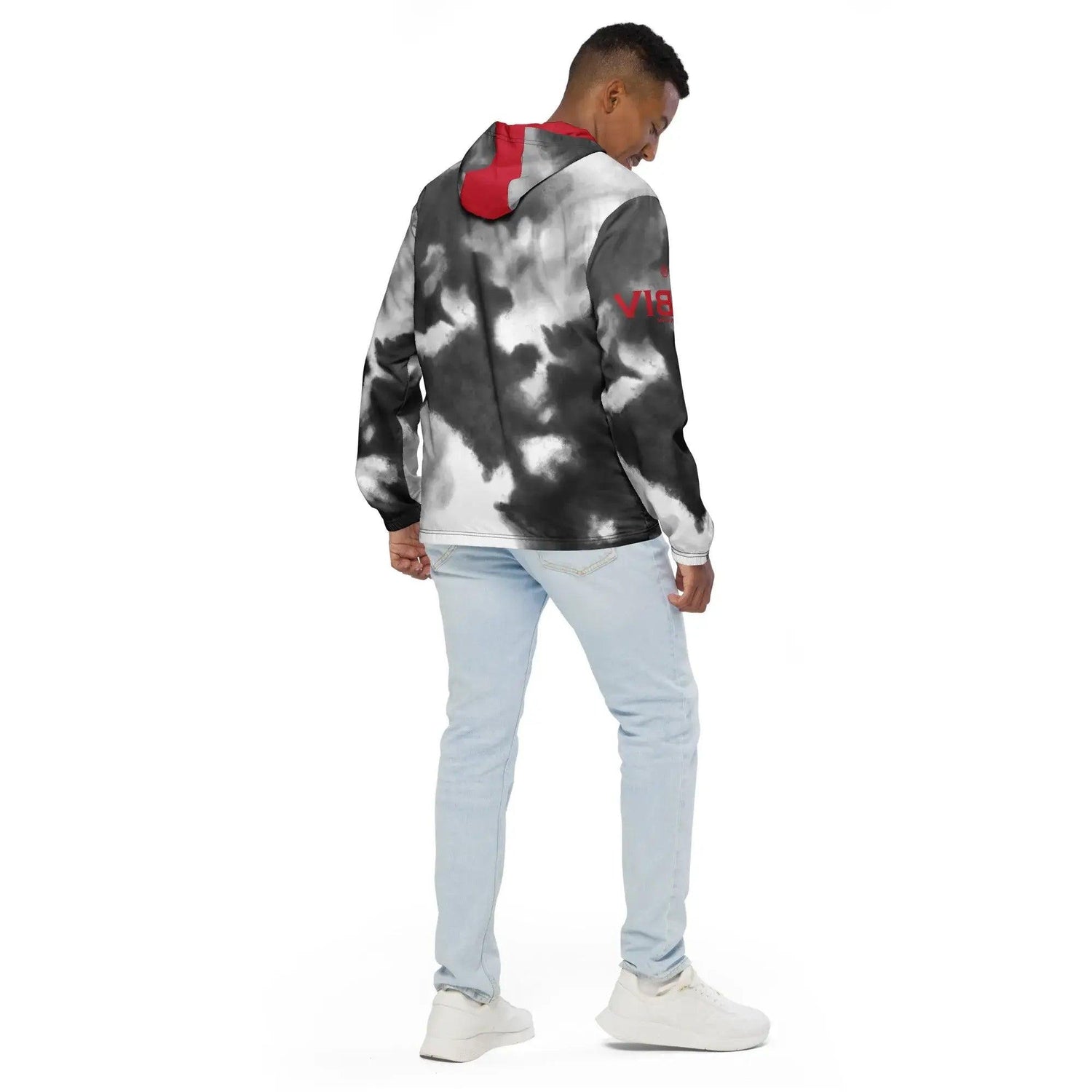 VIBES Windjacke | WATER (Grau/Rot) * Herren - Time Of Vibes
