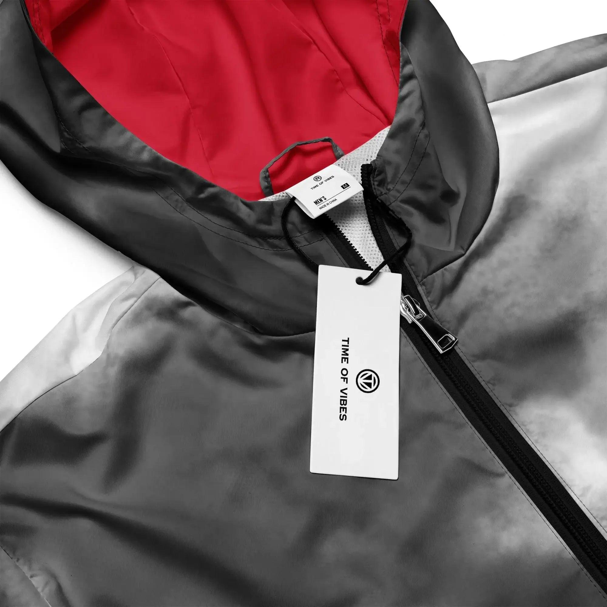 VIBES Windjacke | WATER (Grau/Rot) * Herren - Time Of Vibes